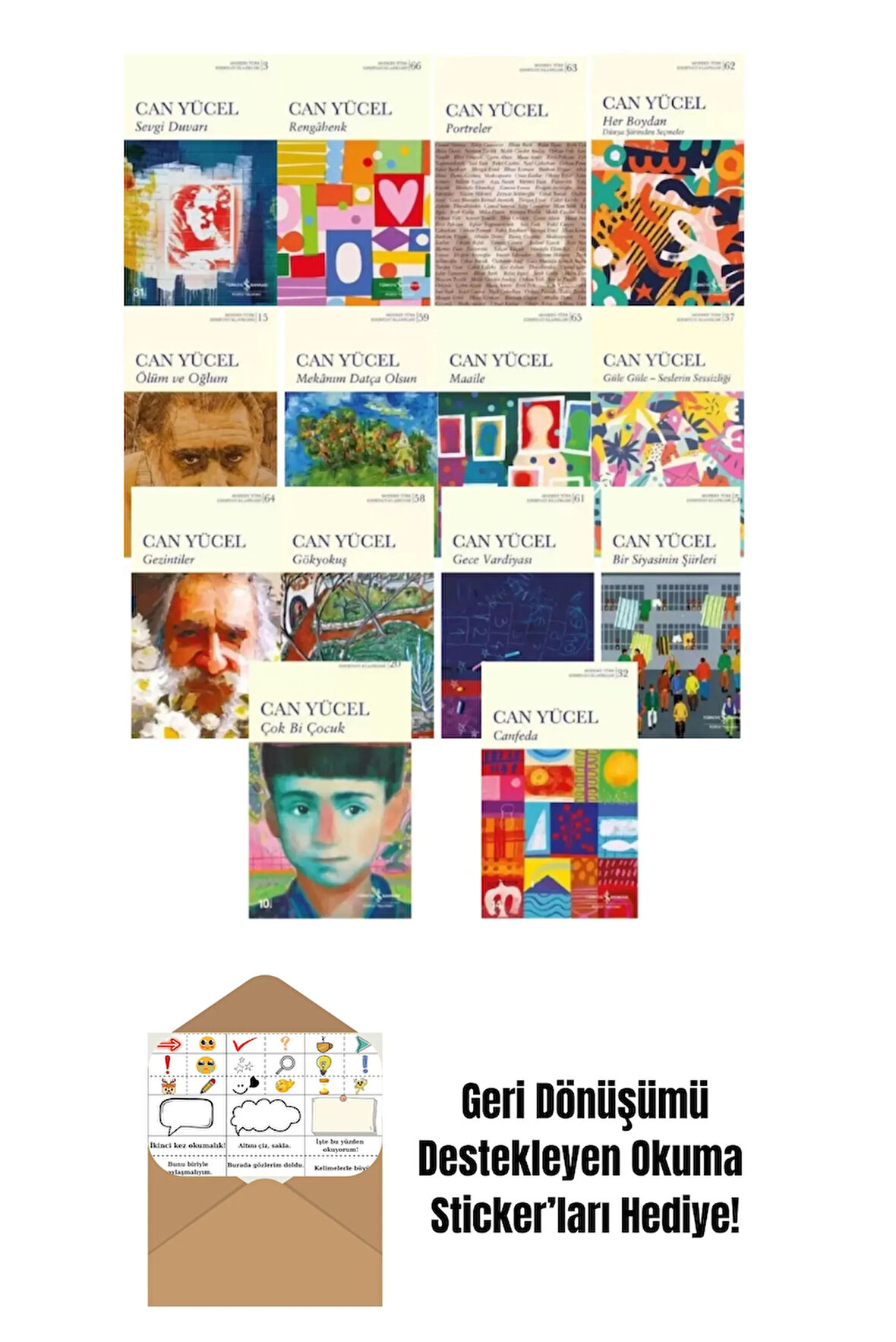 Can Yücel 14 Kitap Set + Okuma Sticker'ları