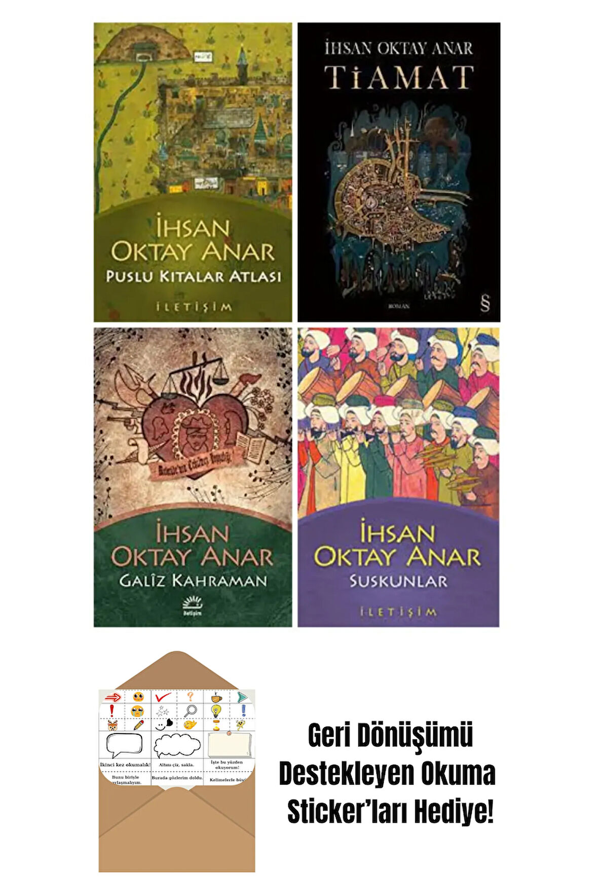 İhsan Oktay Anar 4 Kitap Set + Okuma Sticker'ları