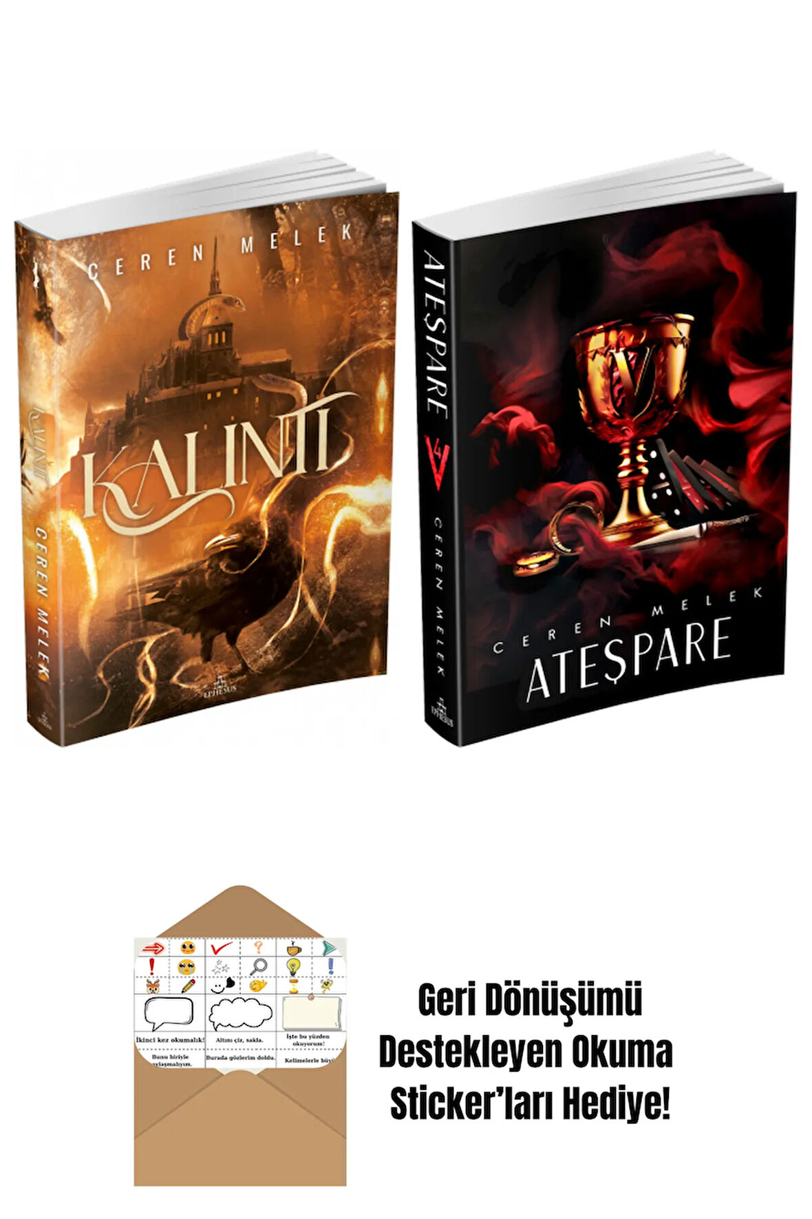 Ceren Melek 2 Kitap Seti + Okuma Sticker'ları
