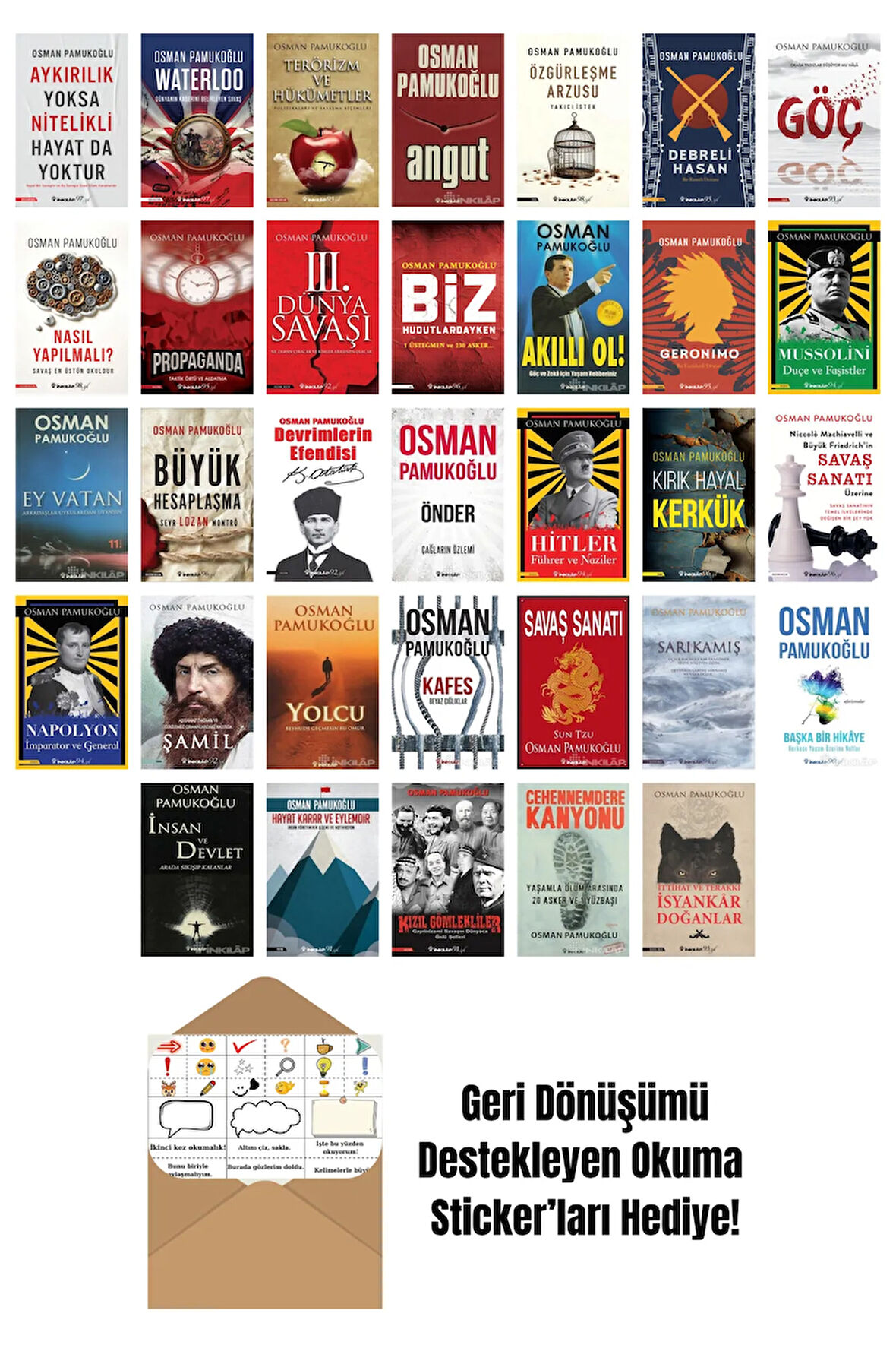 Osman Pamukoğlu 33 Kitap Seti + Okuma Sticker'ları