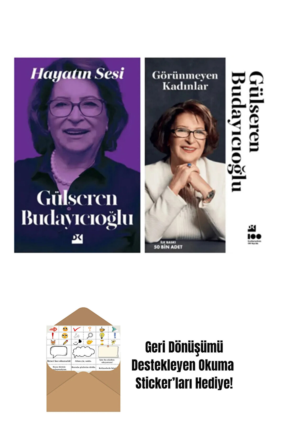 Gülseren Budayıcıoğlu 2 Kitap Set + Okuma Sticker'ları