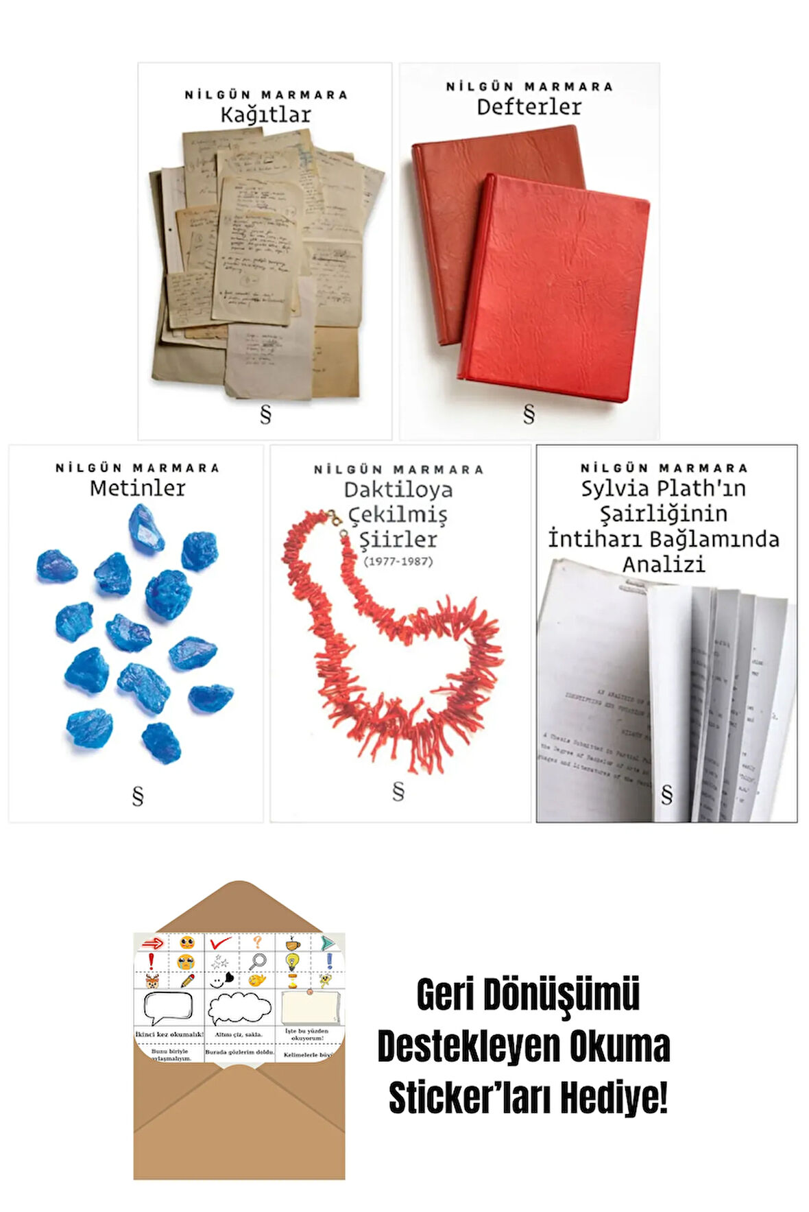 Nilgün Marmara 5 Kitap Set + Okuma Sticker'ları