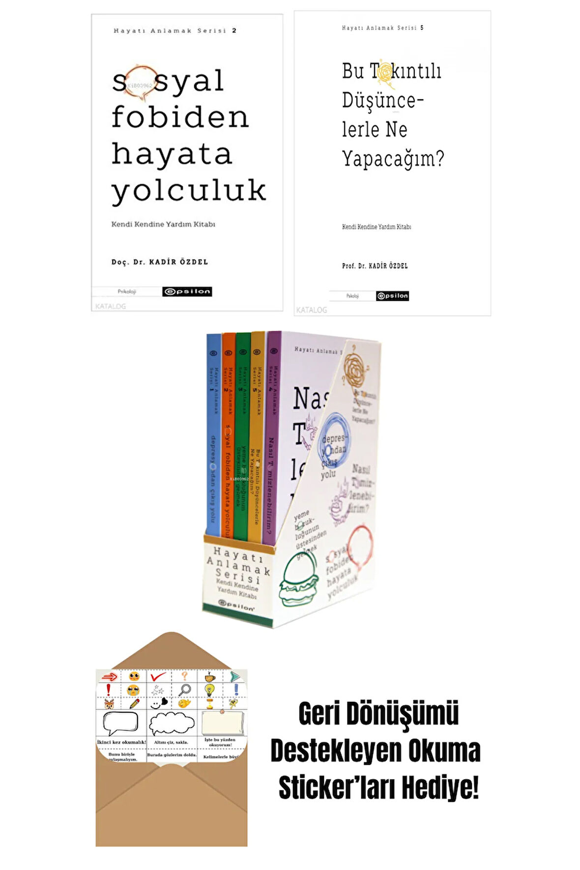 Kadir Özdel 3 Kitap Seti + Okuma Sticker'ları