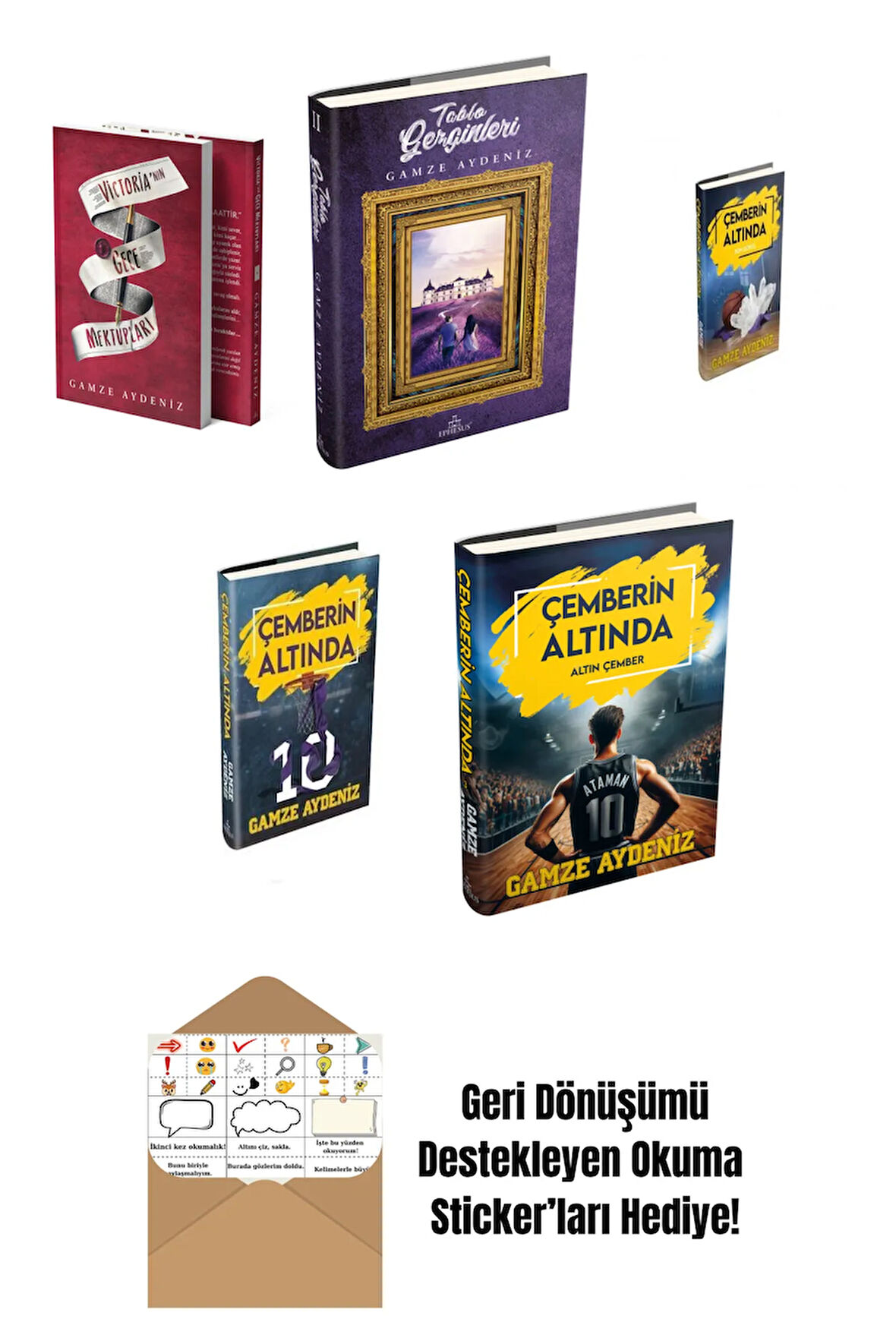 Gamze Aydeniz 5 Kitap Seti + Okuma Sticker'ları