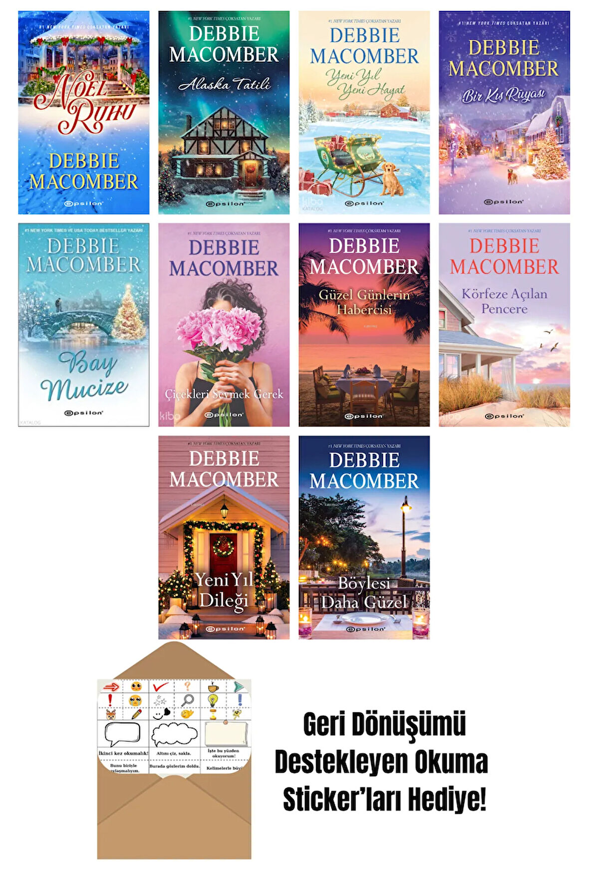 Debbie Macomber 10 Kitap Seti + Okuma Sticker'ları