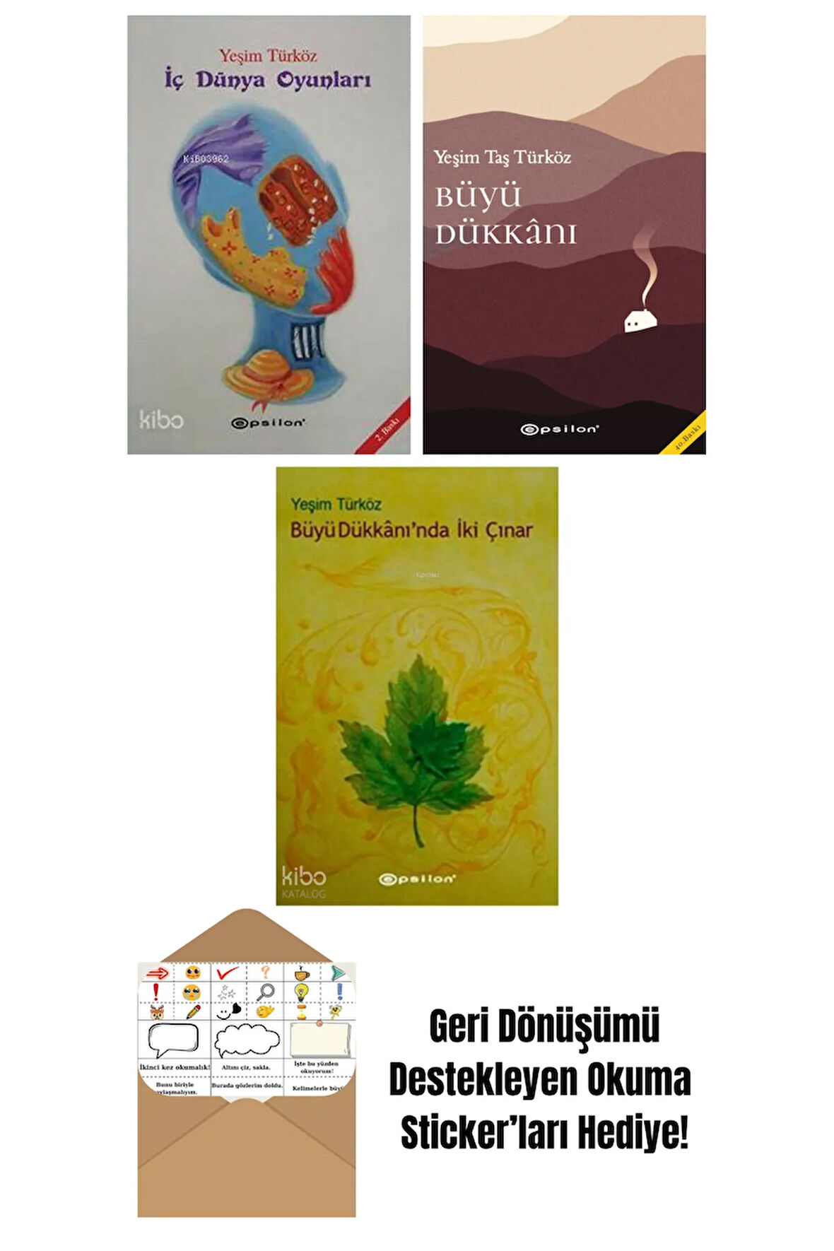 Yeşim Türköz 3 Kitap Seti + Okuma Sticker'ları