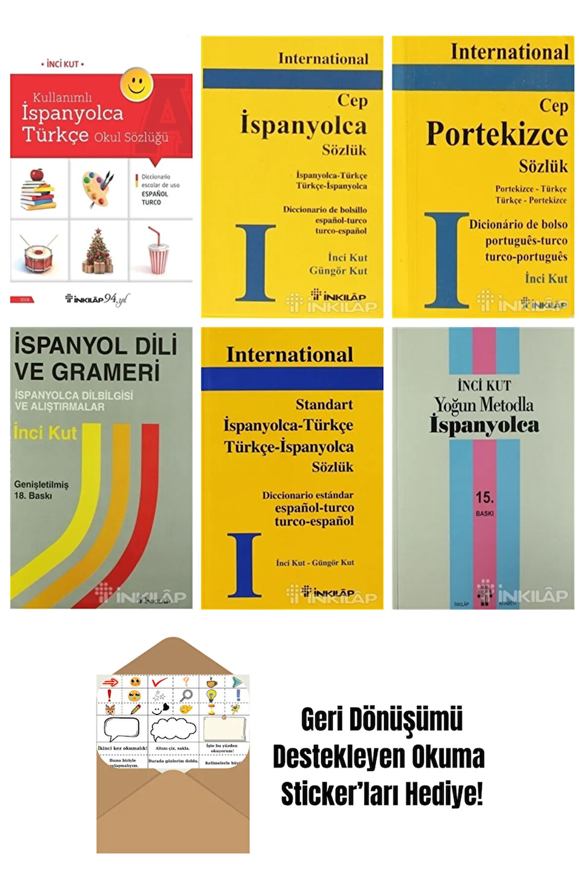 İnci Kut 6 Kitap Seti + Okuma Sticker'ları