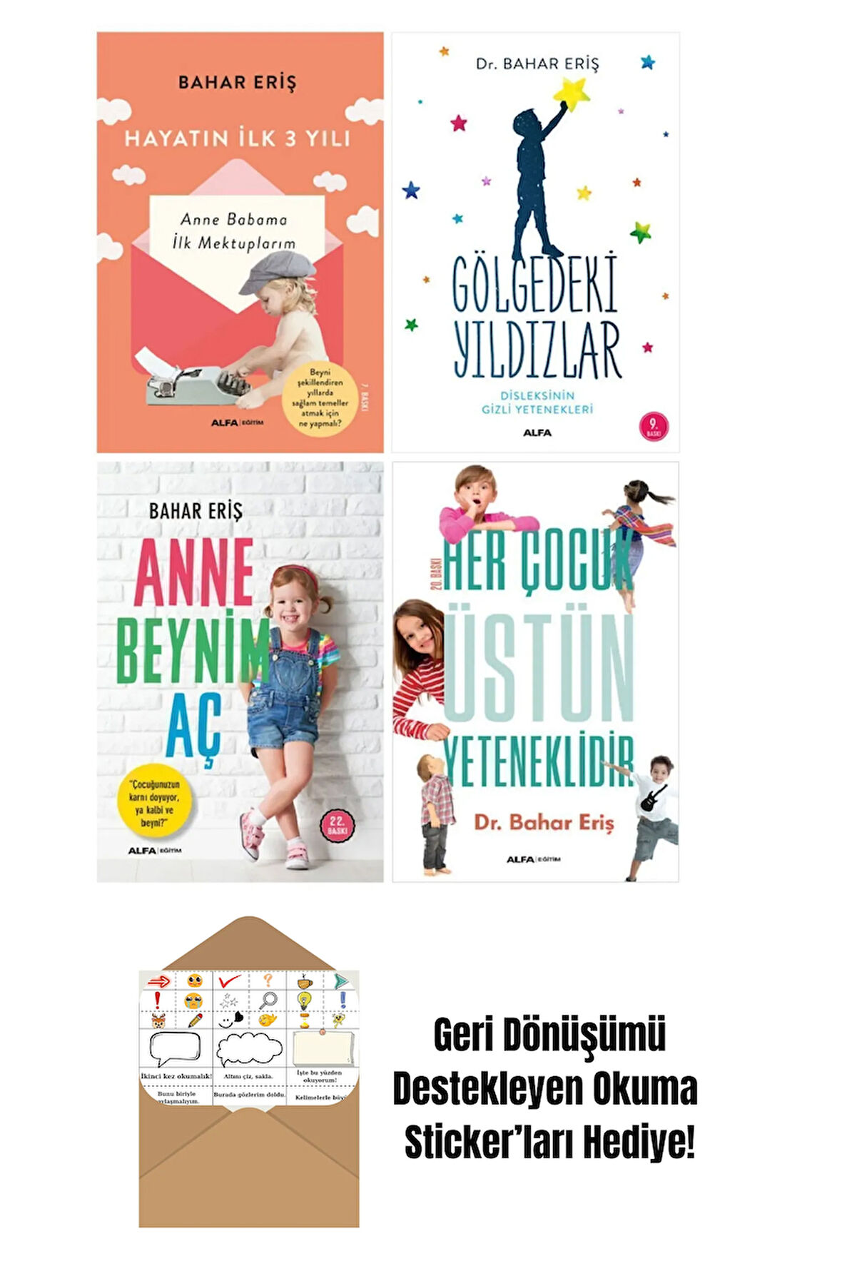 Bahar Eriş 4 Kitap Set + Okuma Sticker'ları