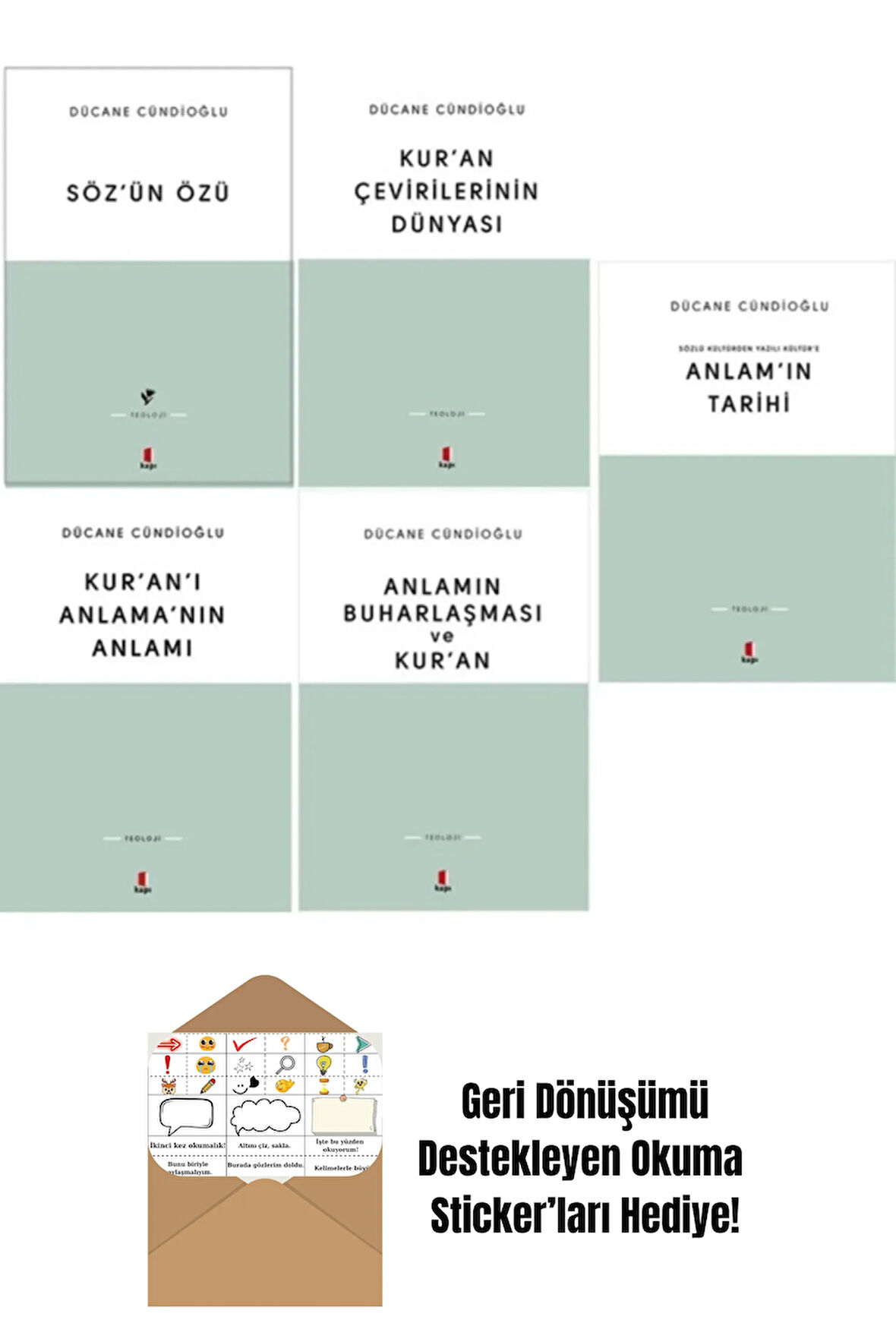Dücane Cündioğlu 5 Kitap Set + Okuma Sticker'ları