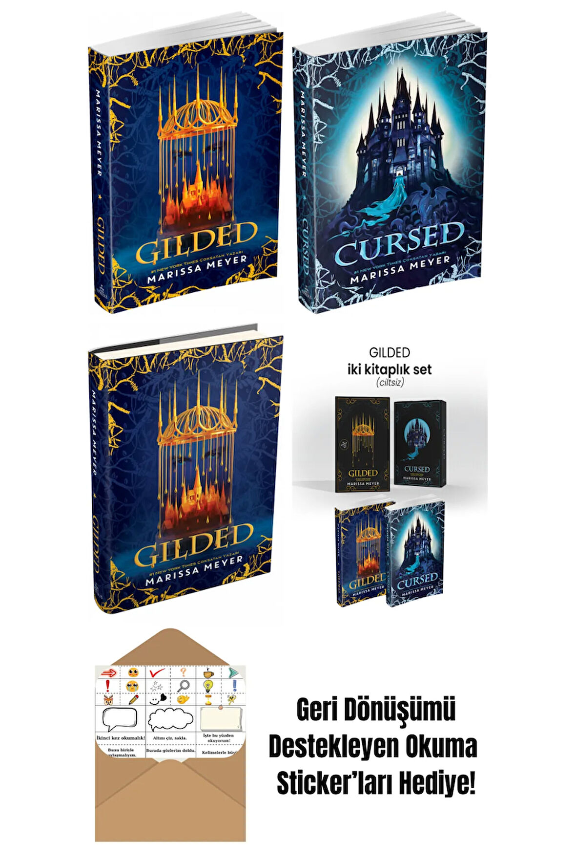 Marissa Meyer 4 Kitap Seti + Okuma Sticker'ları