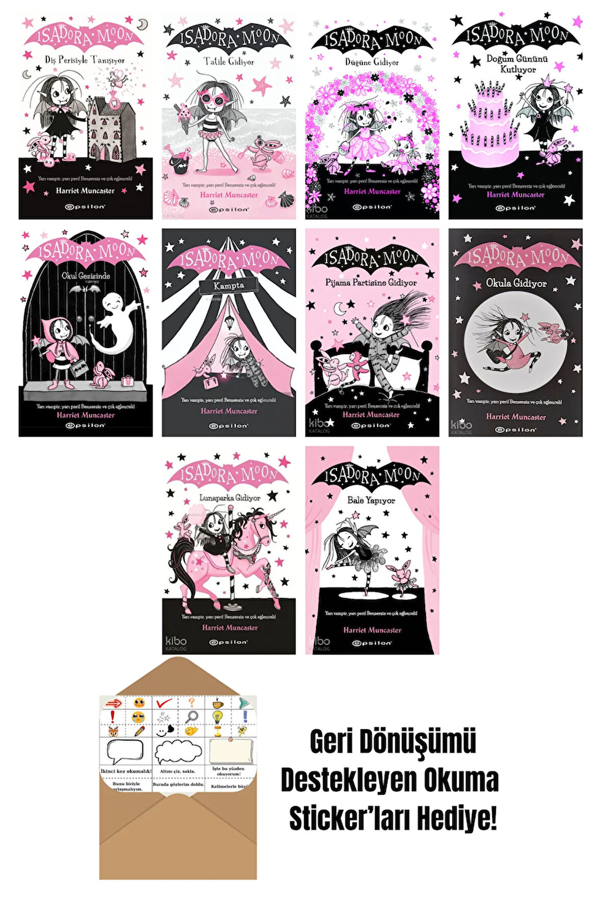Harriet Muncaster 10 Kitap Seti + Okuma Sticker'ları
