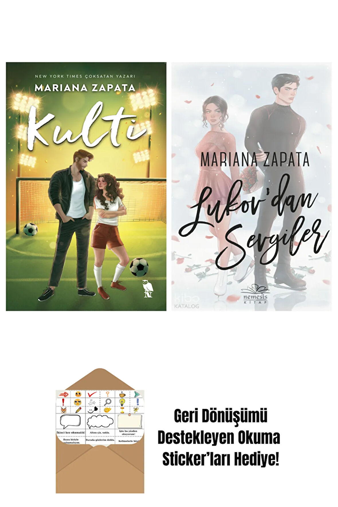 Mariana Zapata 2 Kitap Seti + Okuma Sticker'ları