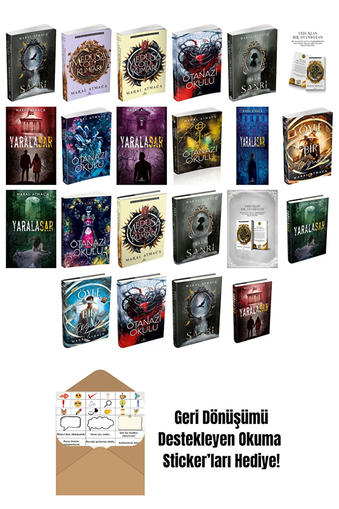Maral Atmaca 22 Kitap Seti + Okuma Sticker'ları