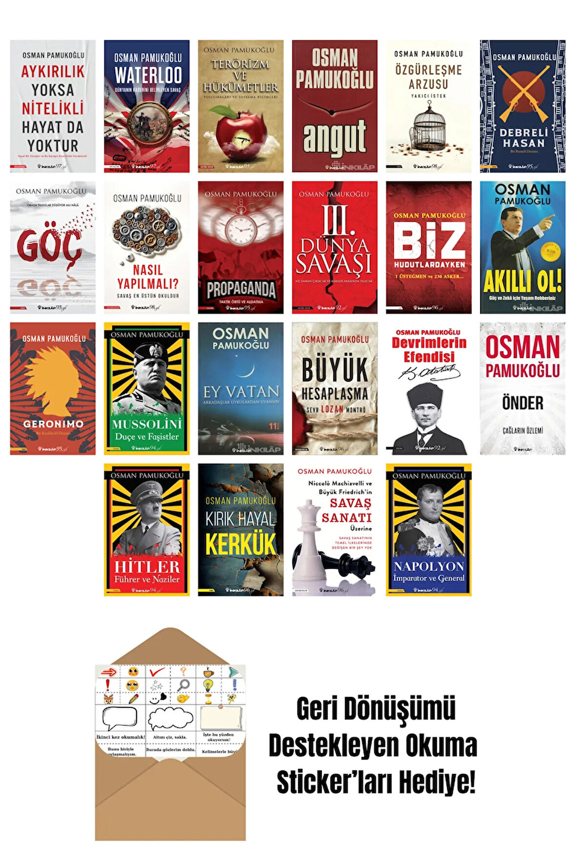 Osman Pamukoğlu 22 Kitap Seti + Okuma Sticker'ları