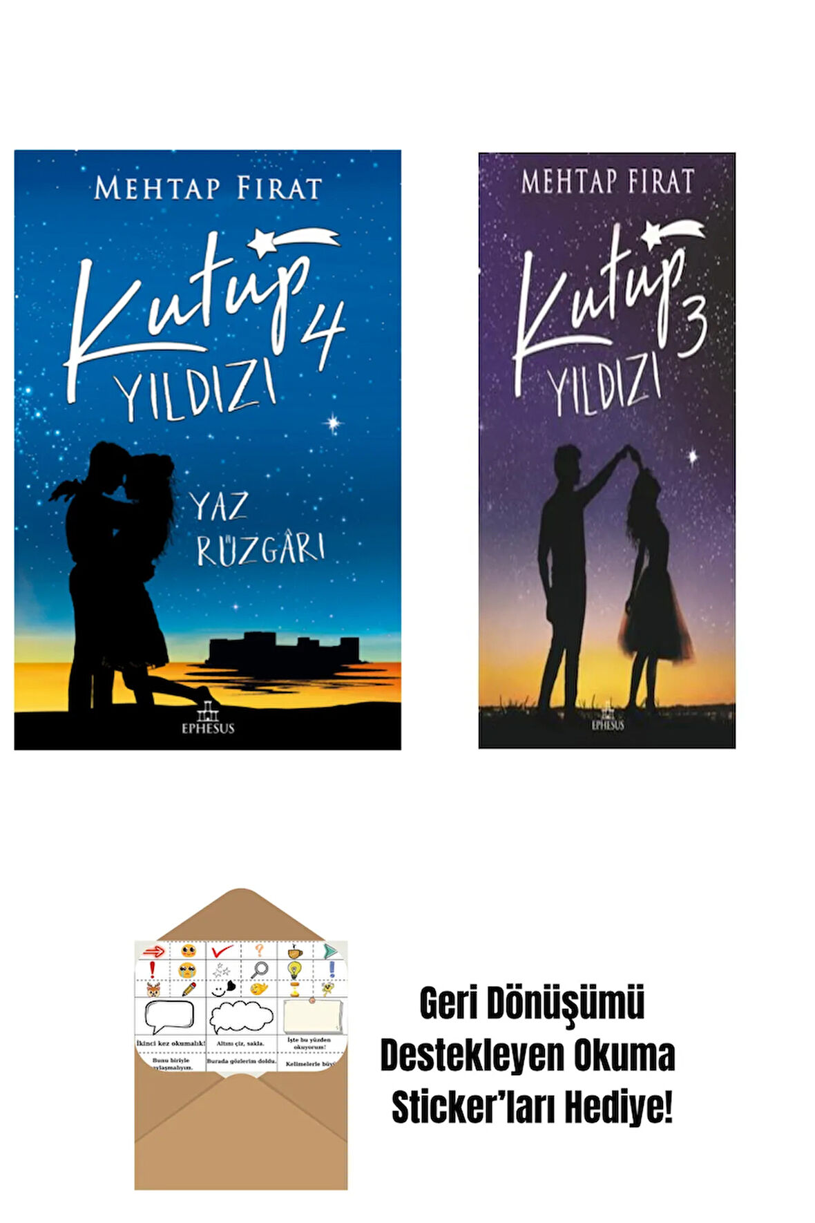Mehtap Fırat 2 Kitap Seti + Okuma Sticker'ları