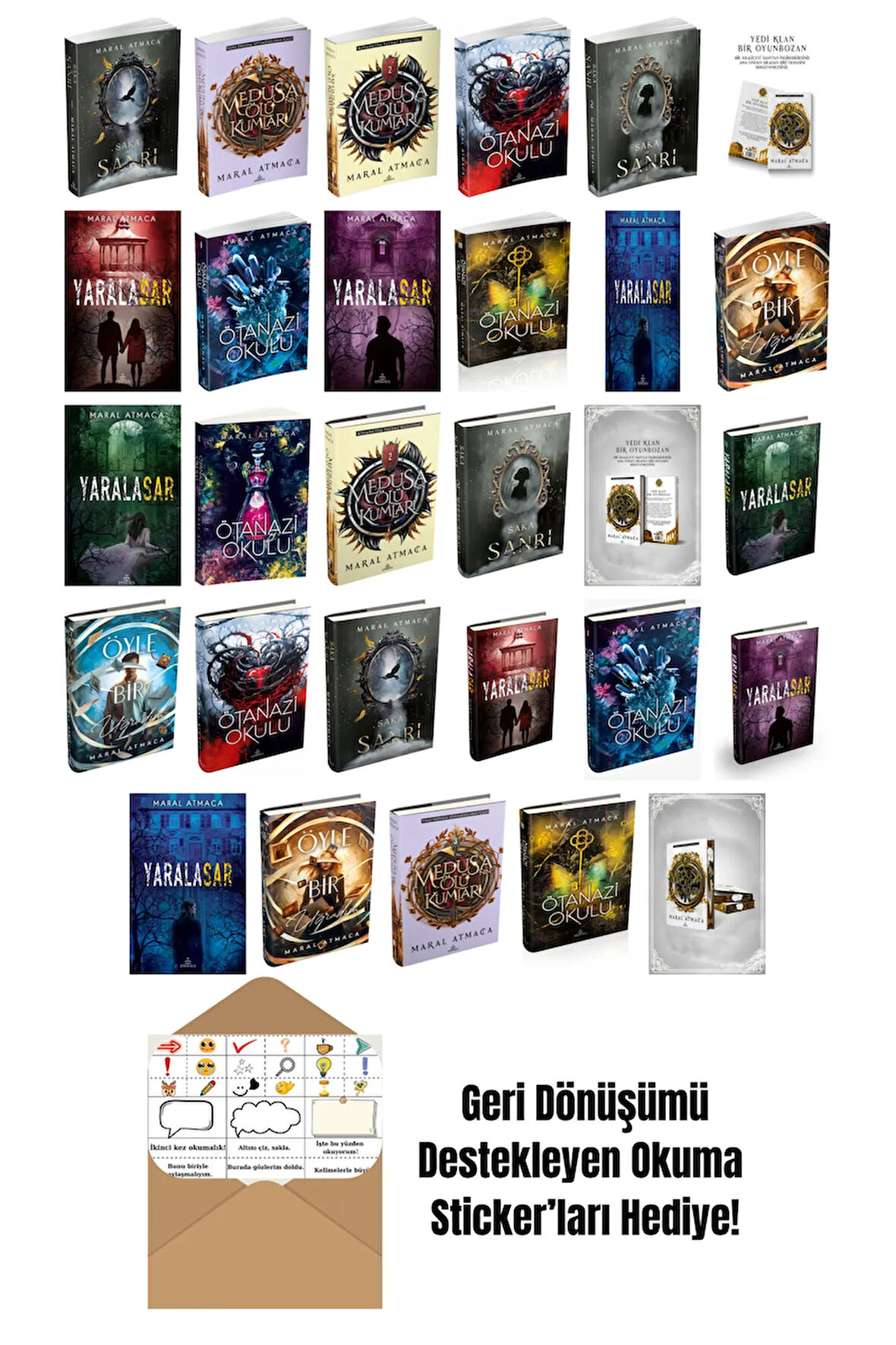 Maral Atmaca 29 Kitap Seti + Okuma Sticker'ları