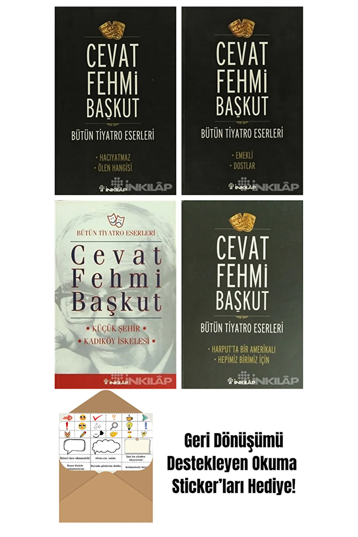 Cevat Fehmi Başkut 4 Kitap Seti + Okuma Sticker'ları