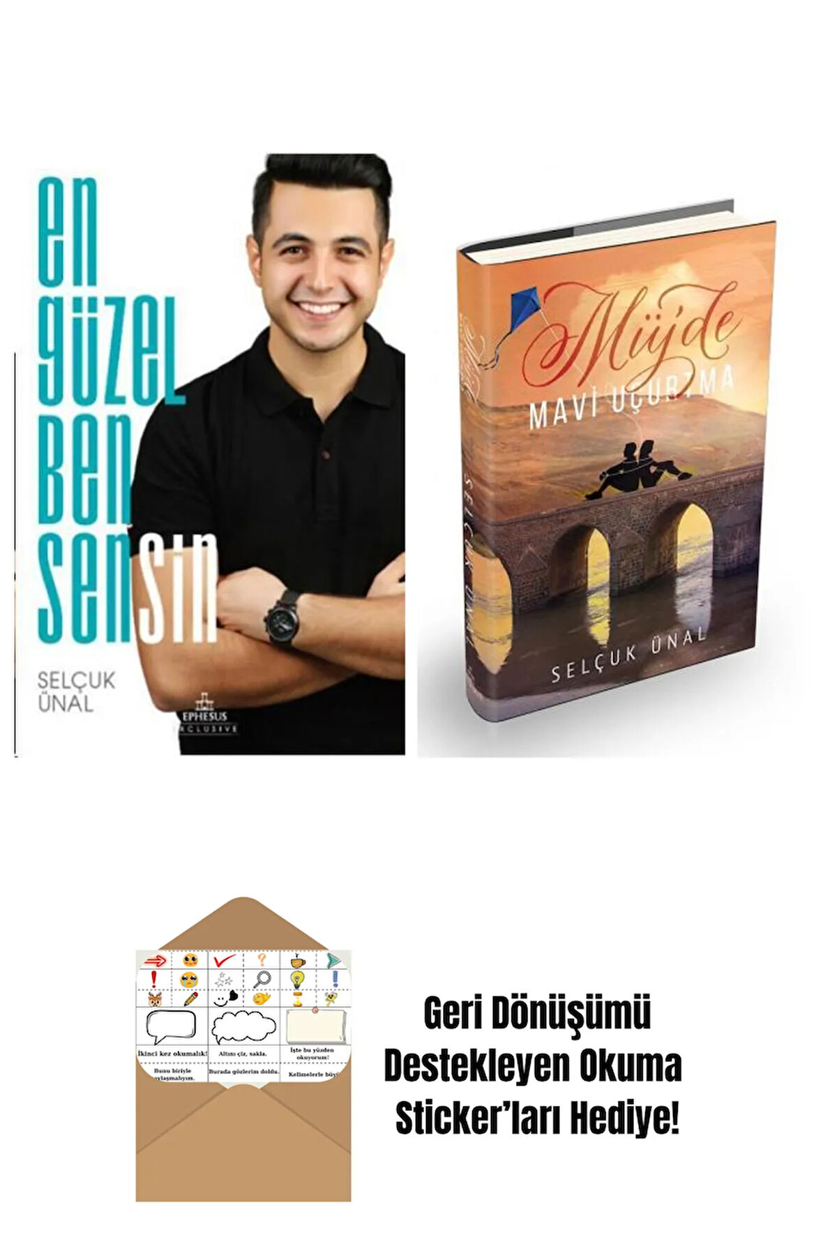 Selçuk Ünal 2 Kitap Seti + Okuma Sticker'ları