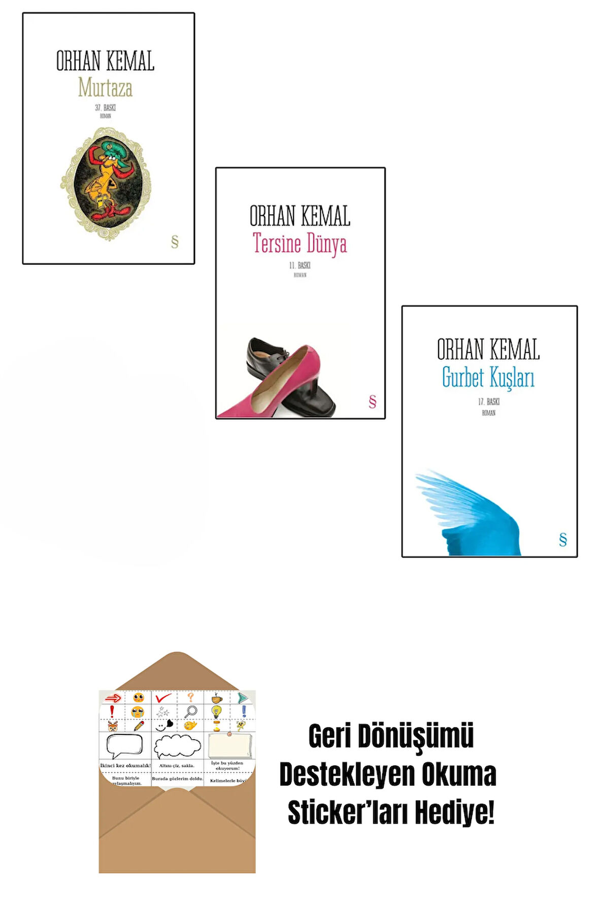 Orhan Kemal 3 Kitap Set + Okuma Sticker'ları