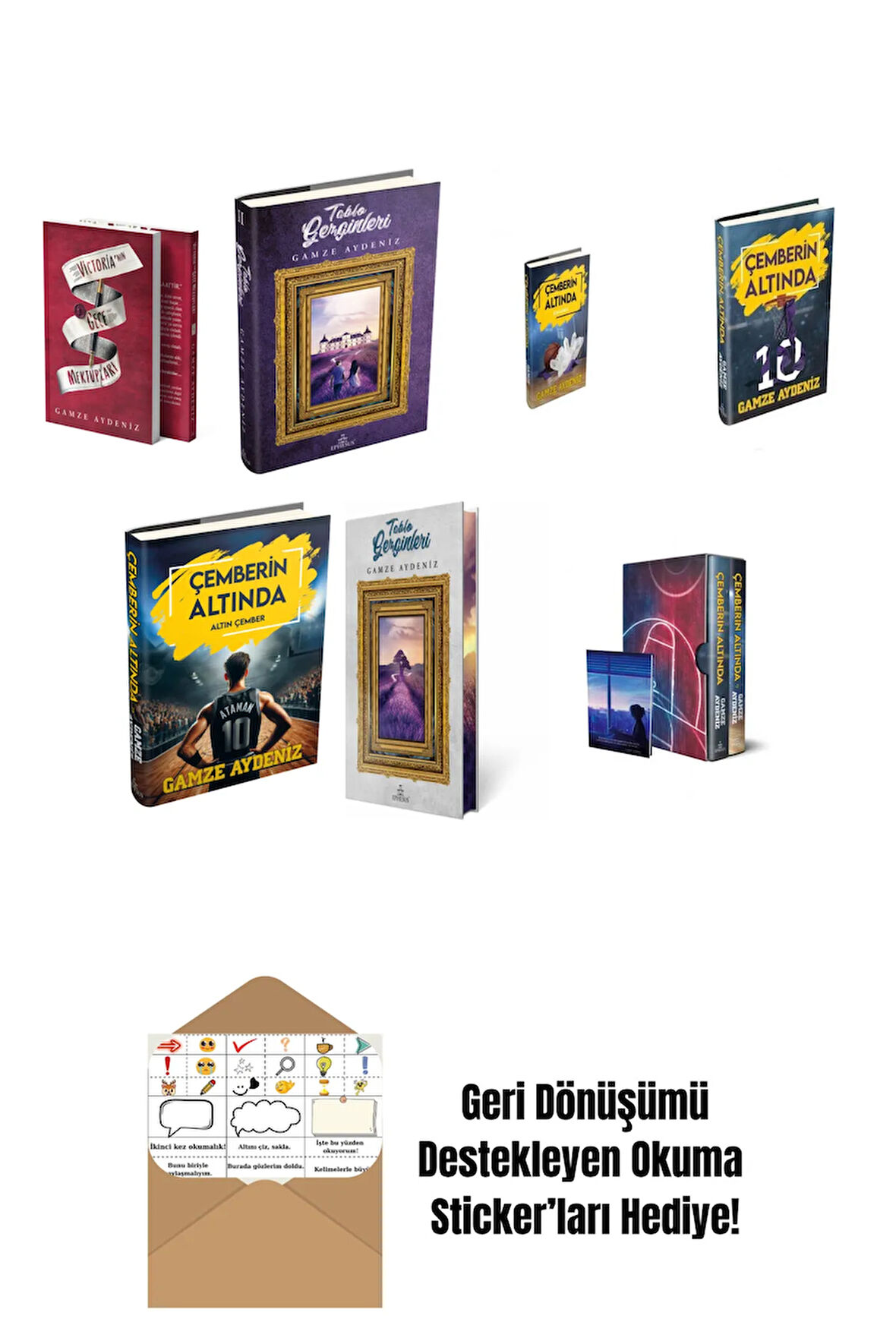 Gamze Aydeniz 7 Kitap Seti + Okuma Sticker'ları