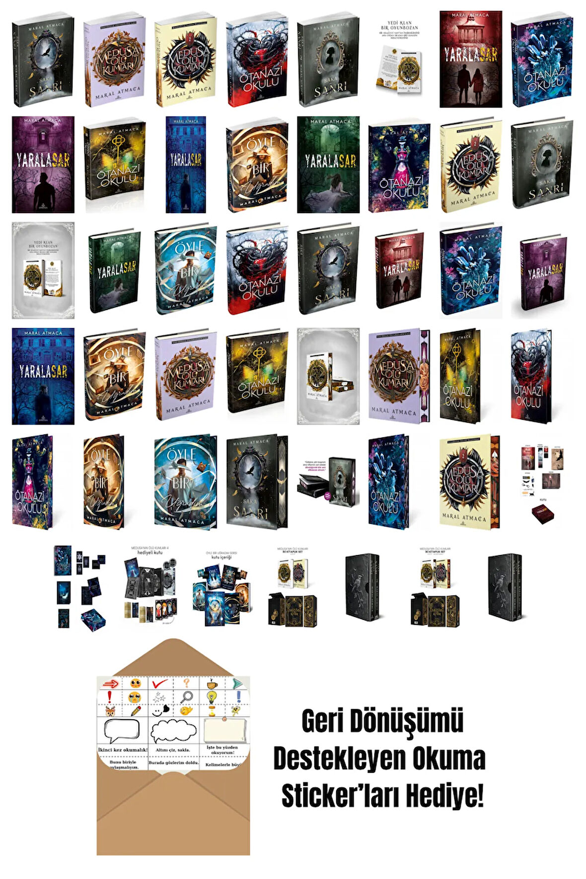 Maral Atmaca 47 Kitap Seti + Okuma Sticker'ları