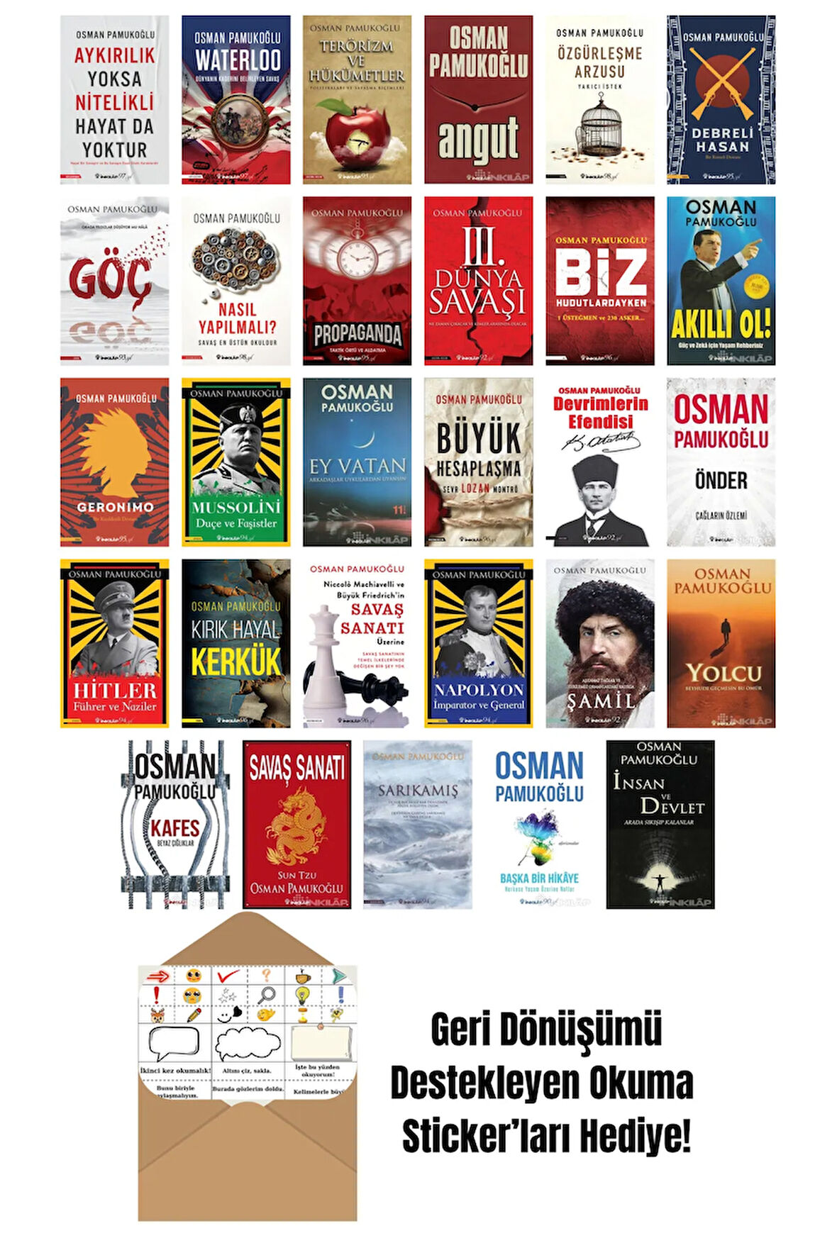 Osman Pamukoğlu 29 Kitap Seti + Okuma Sticker'ları