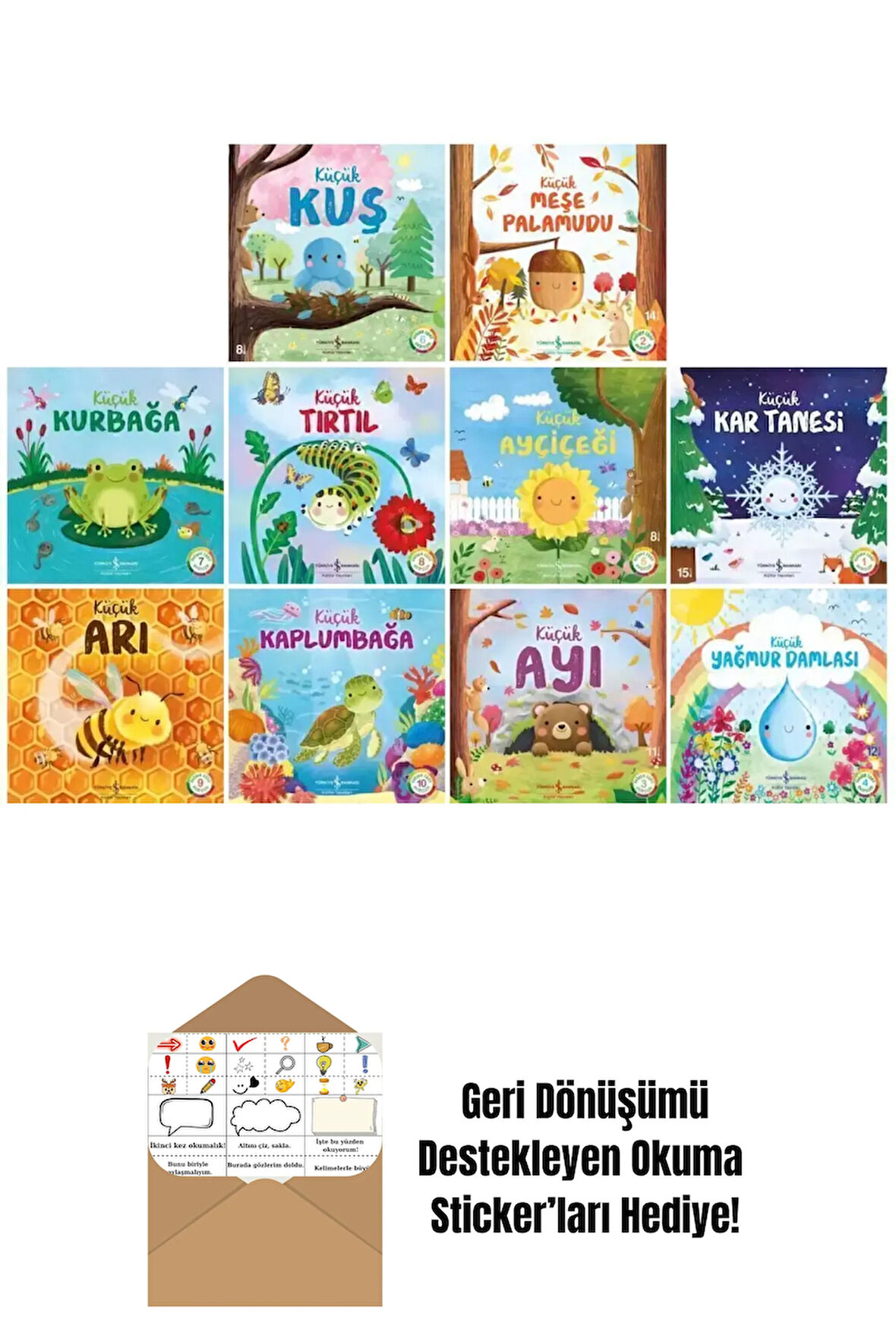 Doğanın Eşsiz Hikayeleri 10 Kitap Set + Okuma Sticker'ları