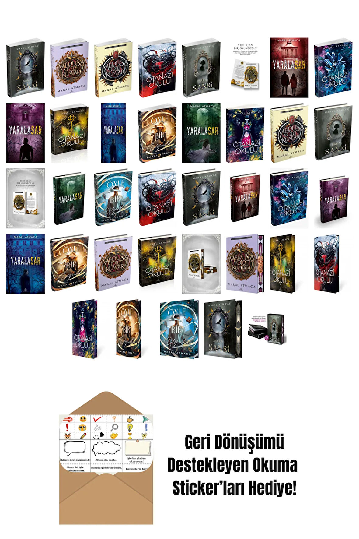 Maral Atmaca 37 Kitap Seti + Okuma Sticker'ları