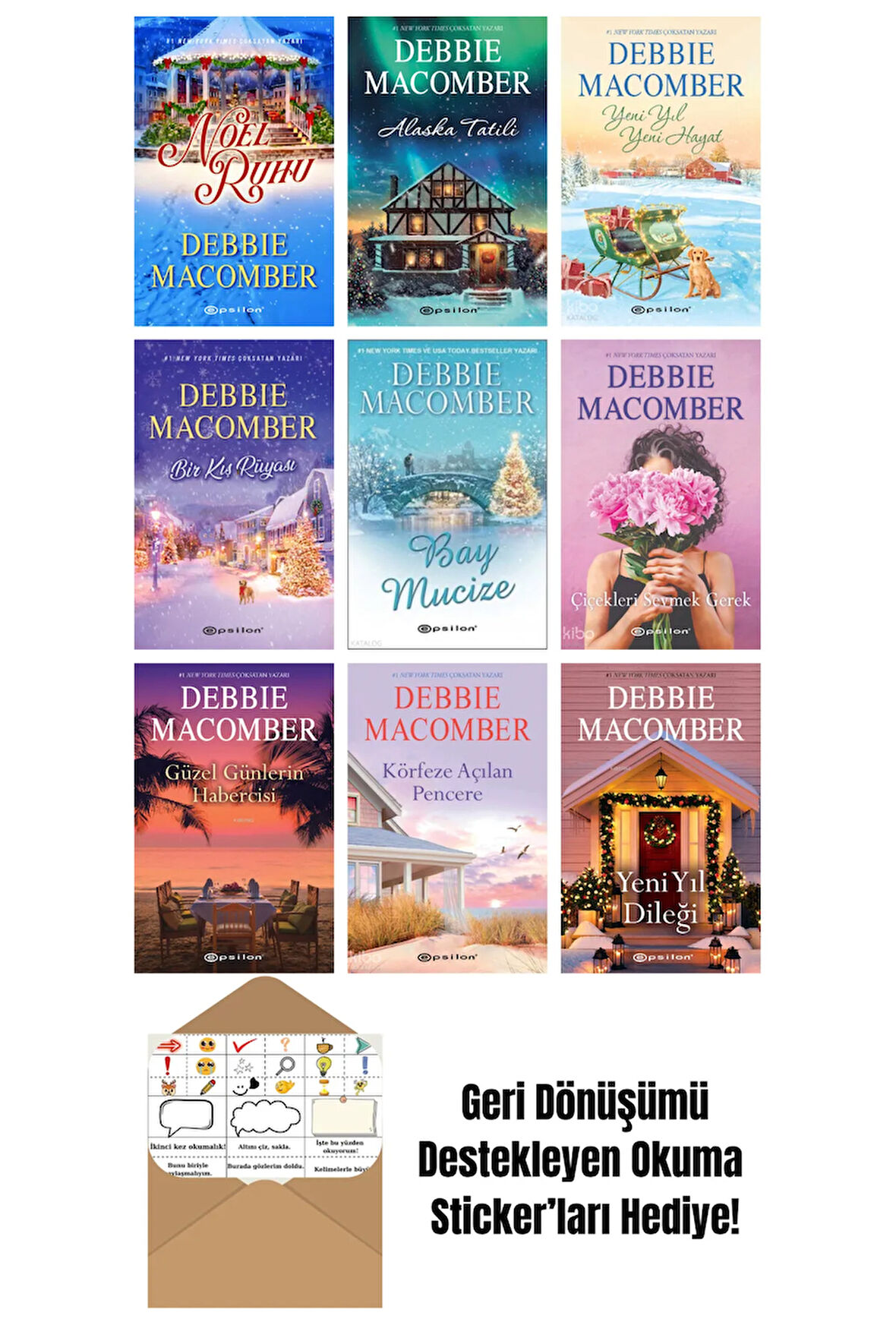 Debbie Macomber 9 Kitap Seti + Okuma Sticker'ları