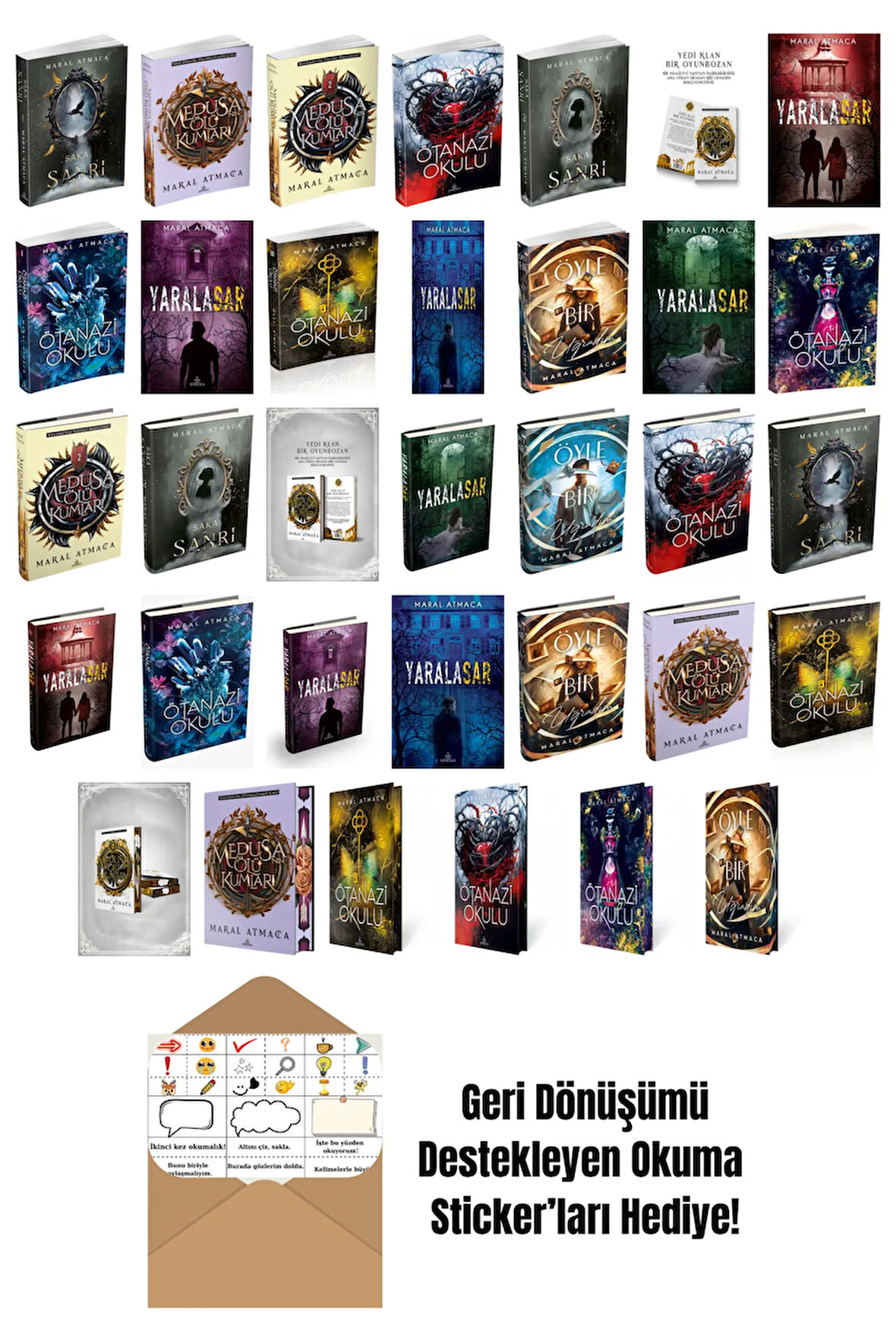 Maral Atmaca 34 Kitap Seti + Okuma Sticker'ları