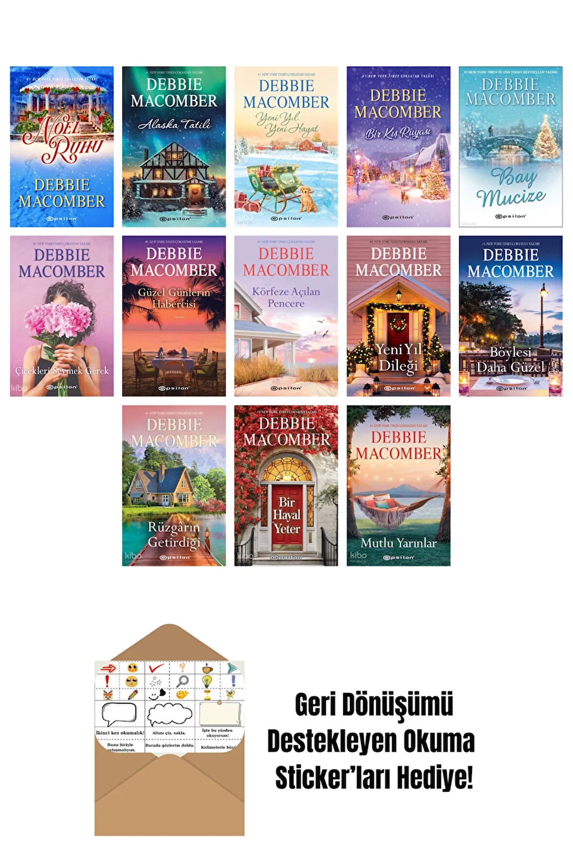 Debbie Macomber 13 Kitap Seti + Okuma Sticker'ları