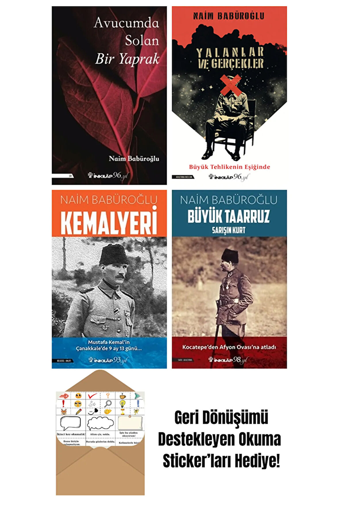 Naim Babüroğlu 4 Kitap Seti + Okuma Sticker'ları