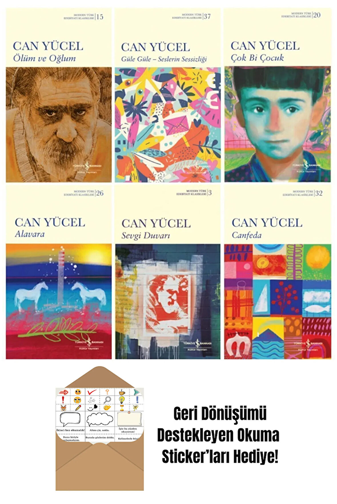 Can Yücel 6 Kitap Şiir Seti + Okuma Sticker'ları