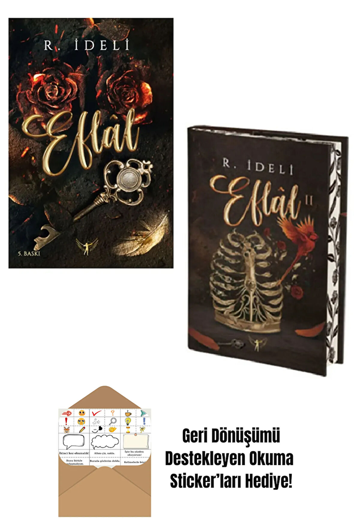 Eflal 2 Kitap Set - R. Irdeli + Okuma Sticker'ları