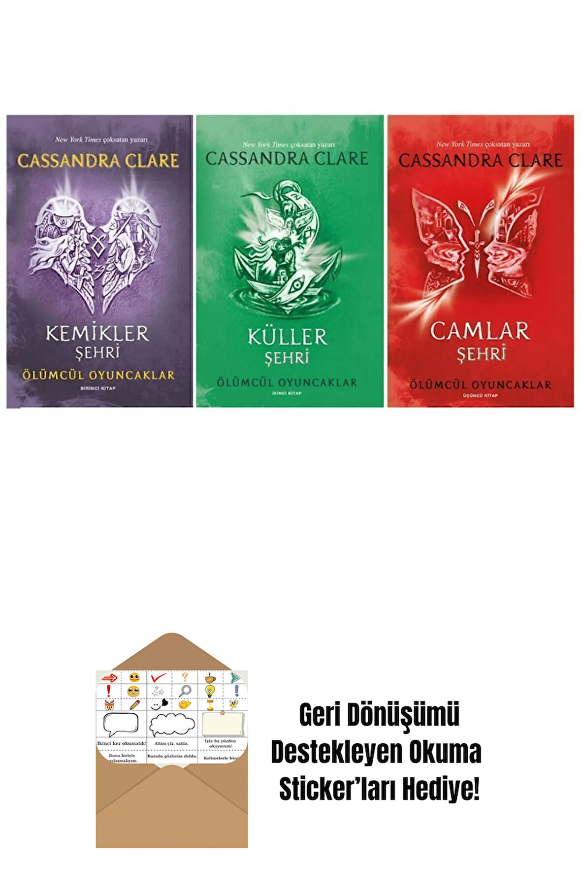 Ölümcül Oyuncaklar Serisi 1-2-3. Kitaplar 3'lü Set + Okuma Sticker'ları
