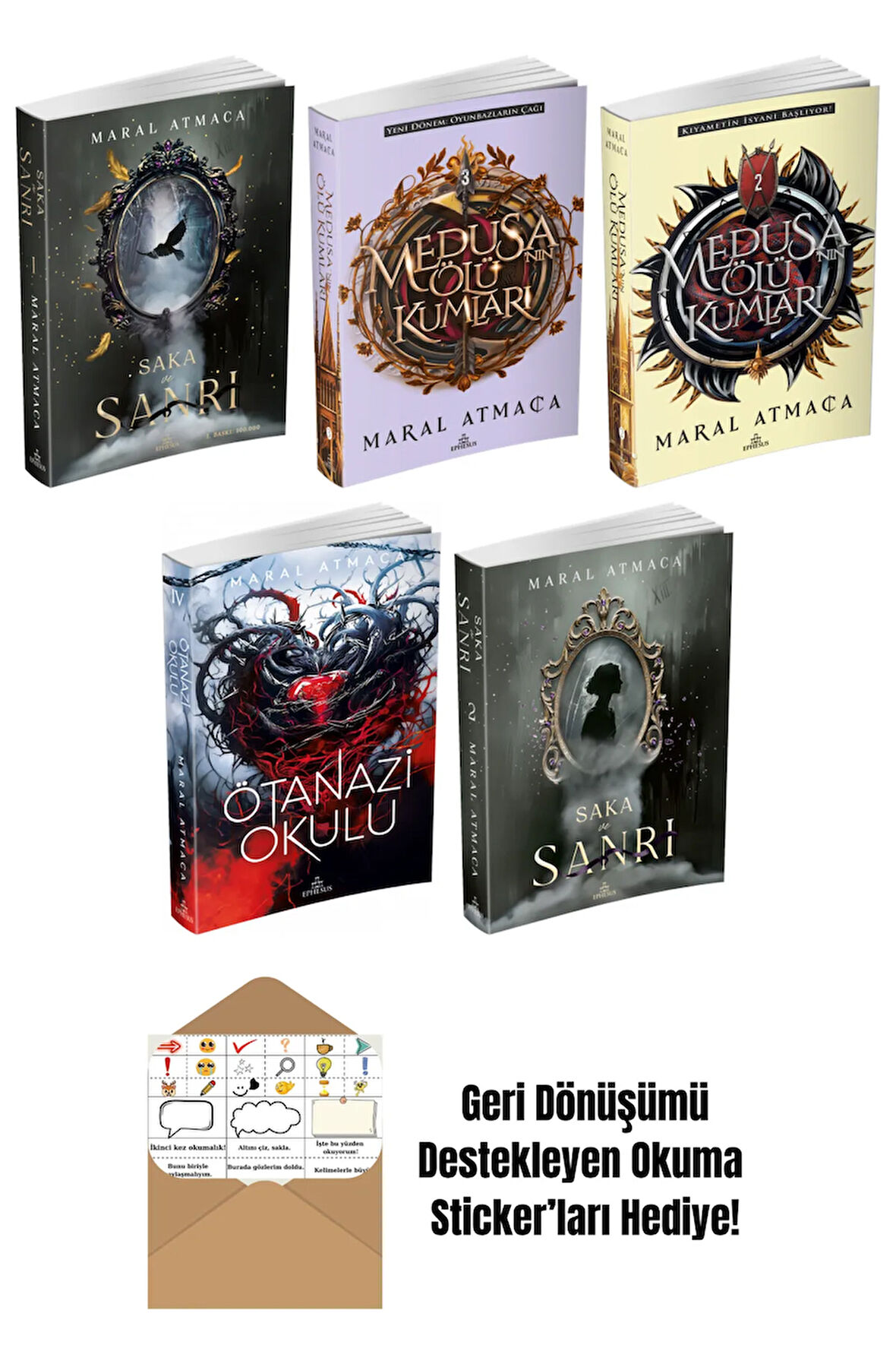 Maral Atmaca 5 Kitap Seti + Okuma Sticker'ları
