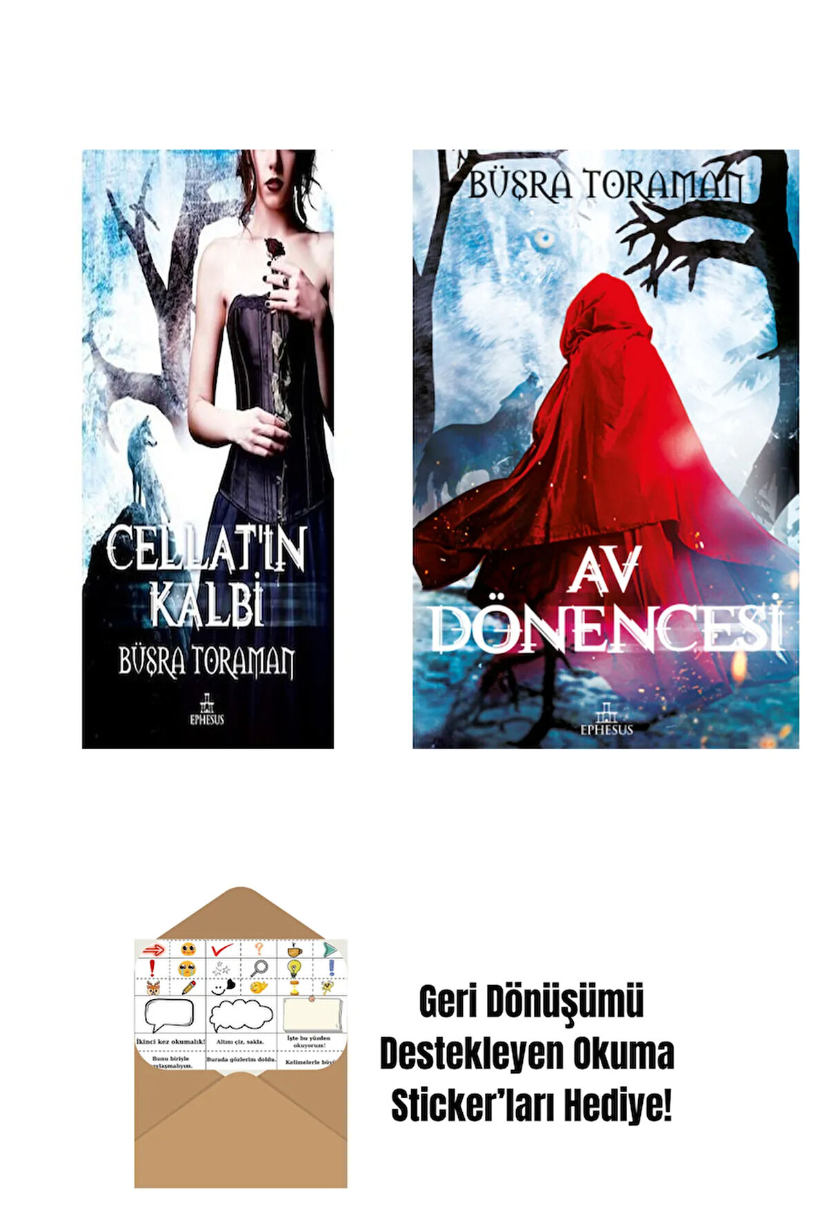 Büşra Toraman 2 Kitap Seti + Okuma Sticker'ları