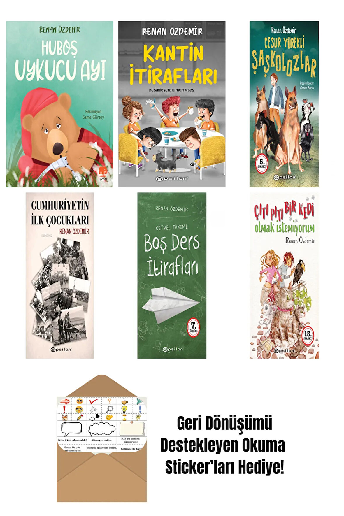 Renan Özdemir 6 Kitap Seti + Okuma Sticker'ları