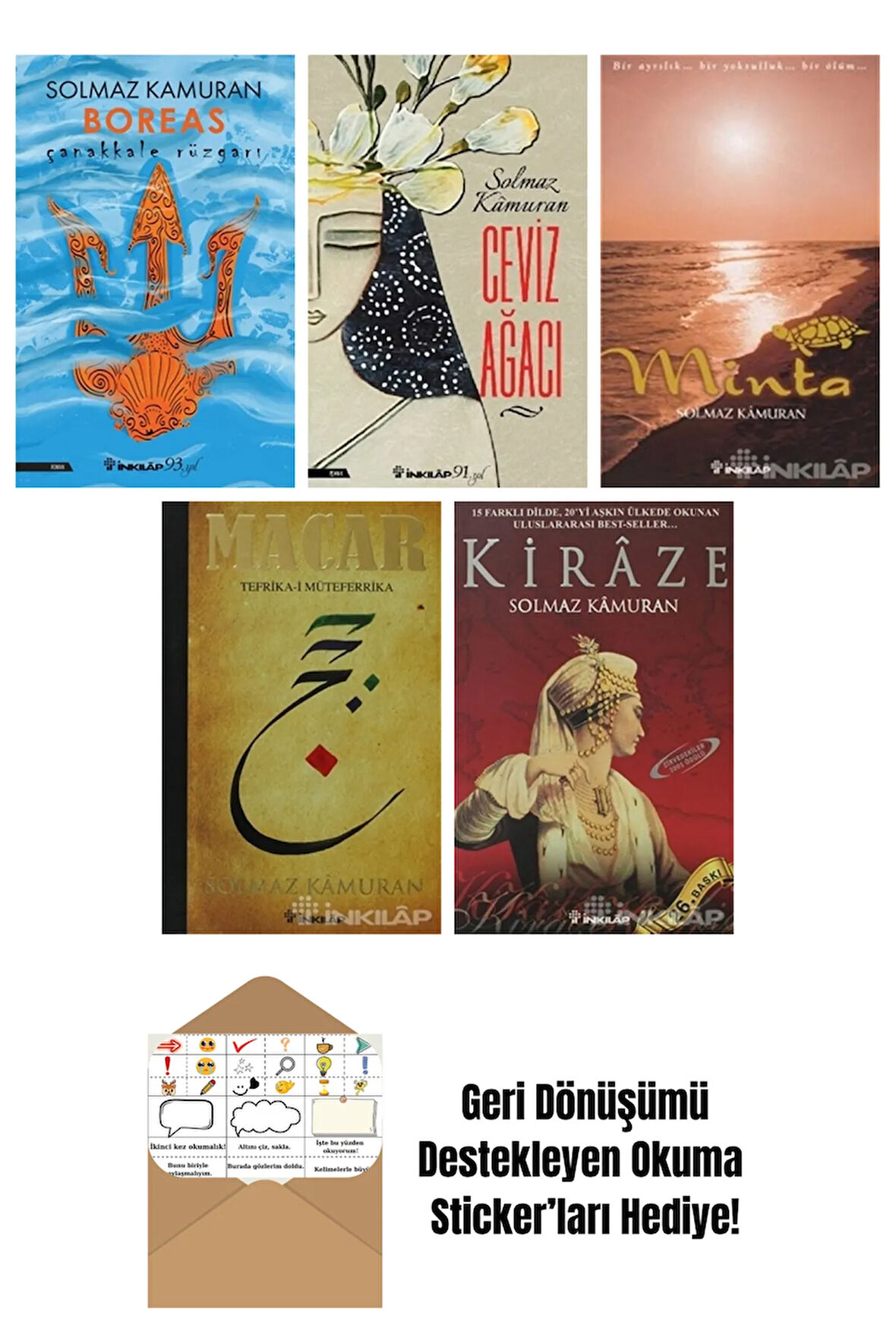 Solmaz Kamuran 5 Kitap Seti + Okuma Sticker'ları