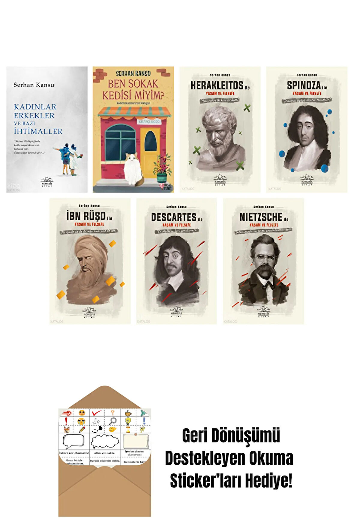 Serhan Kansu 7 Kitap Seti + Okuma Sticker'ları