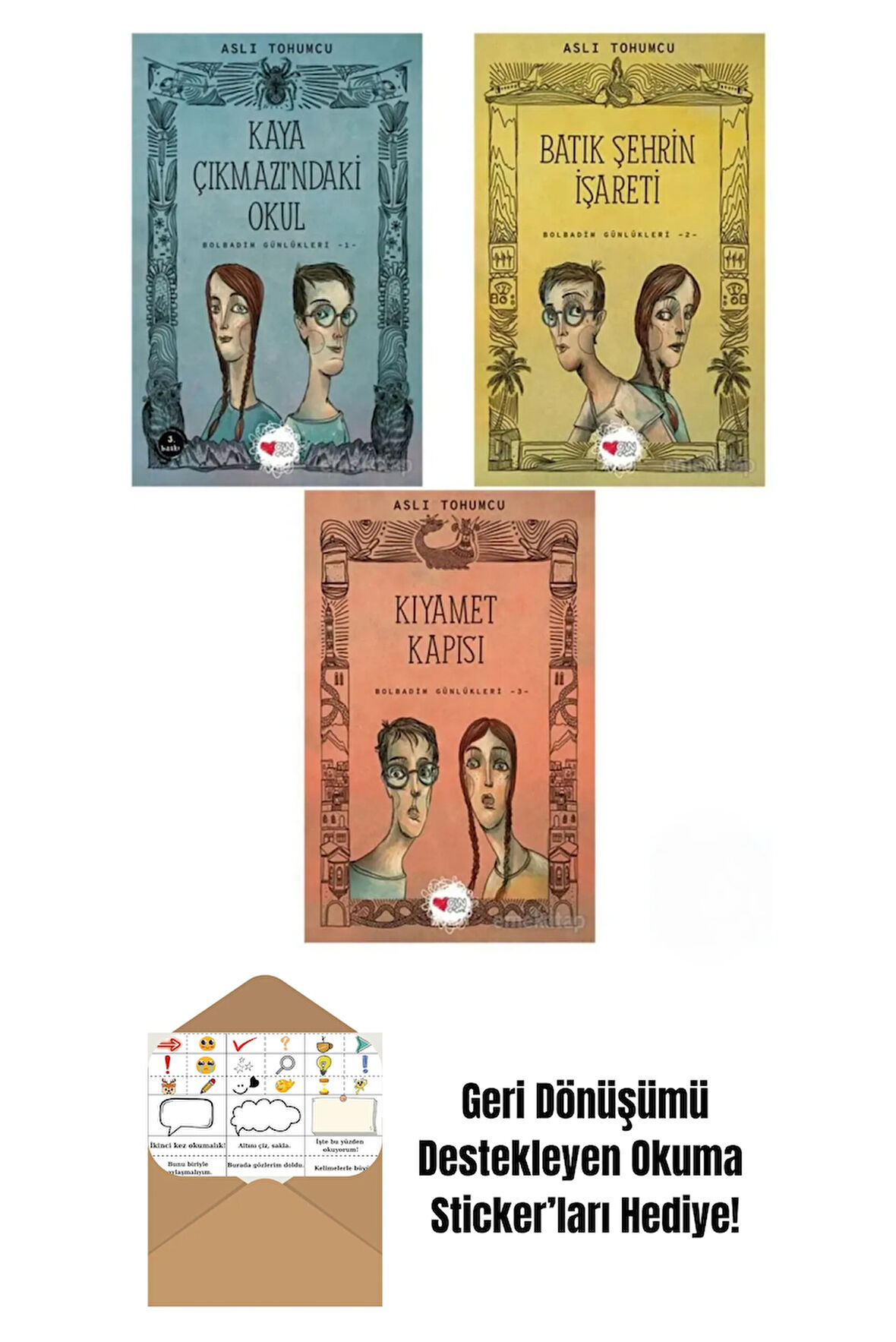 Bolbadim Günlükleri 3 Kitap Set + Okuma Sticker'ları