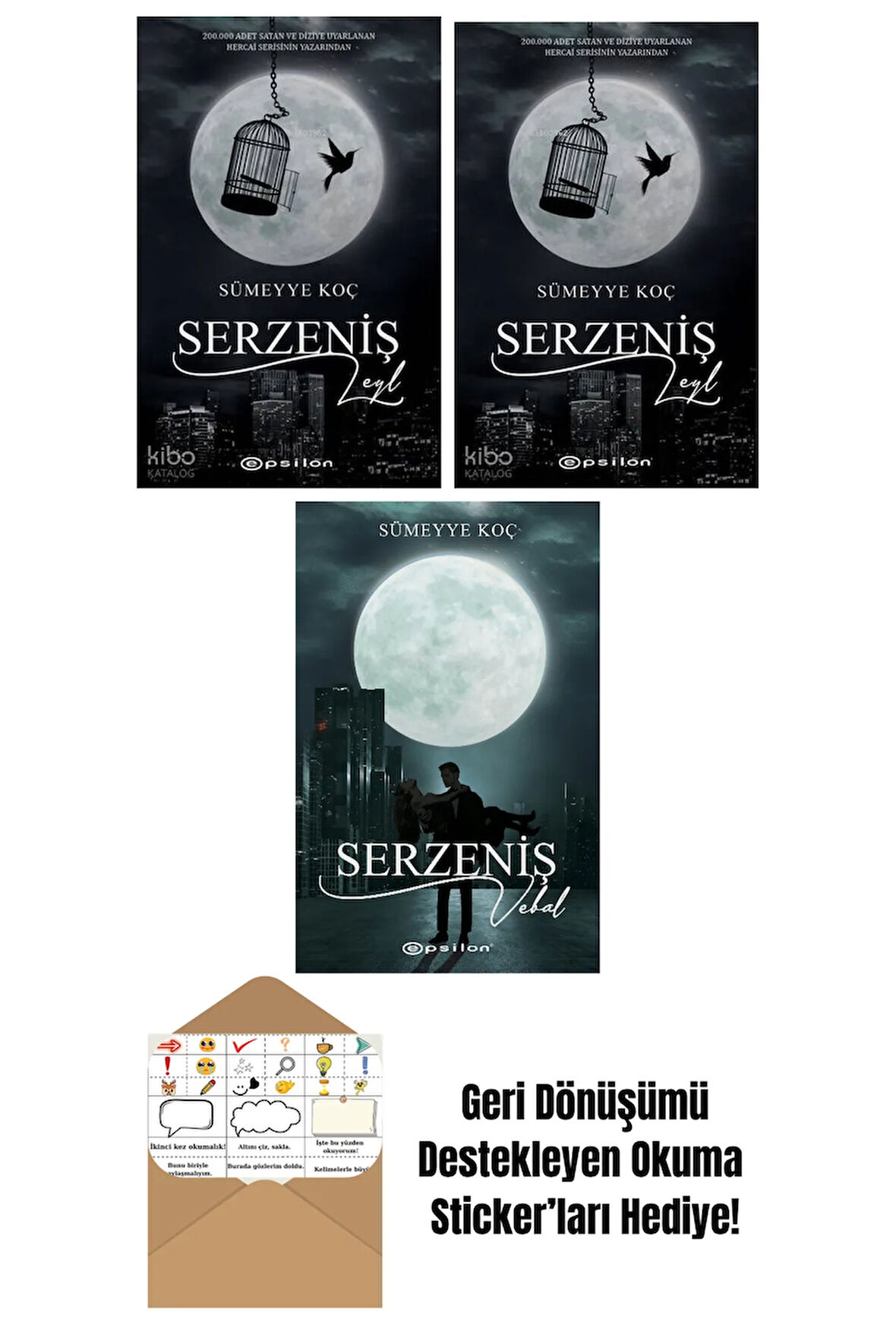 Sümeyye Koç 3 Kitap Seti + Okuma Sticker'ları