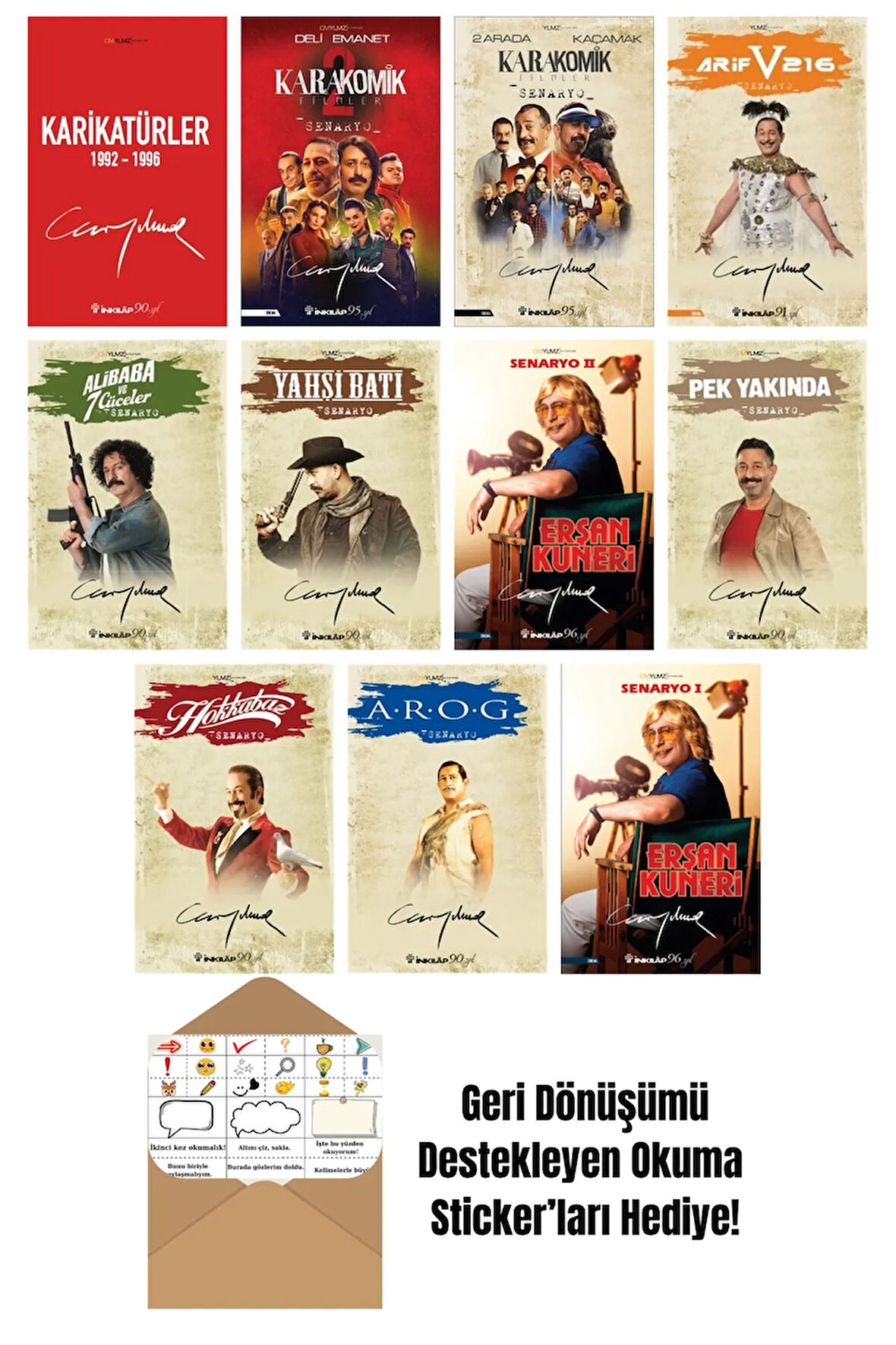 Cem Yılmaz Budan 11 Kitap Seti + Okuma Sticker'ları