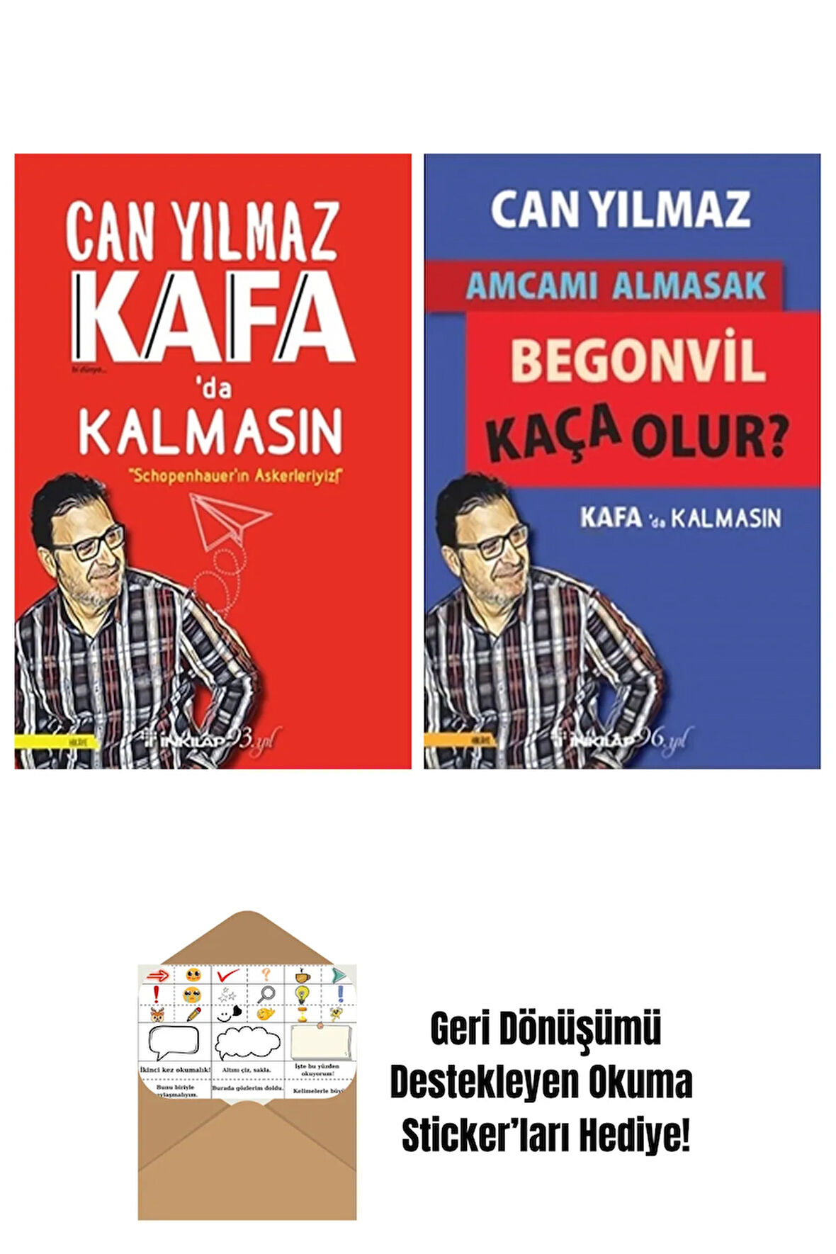 Can Yılmaz 2 Kitap Seti + Okuma Sticker'ları