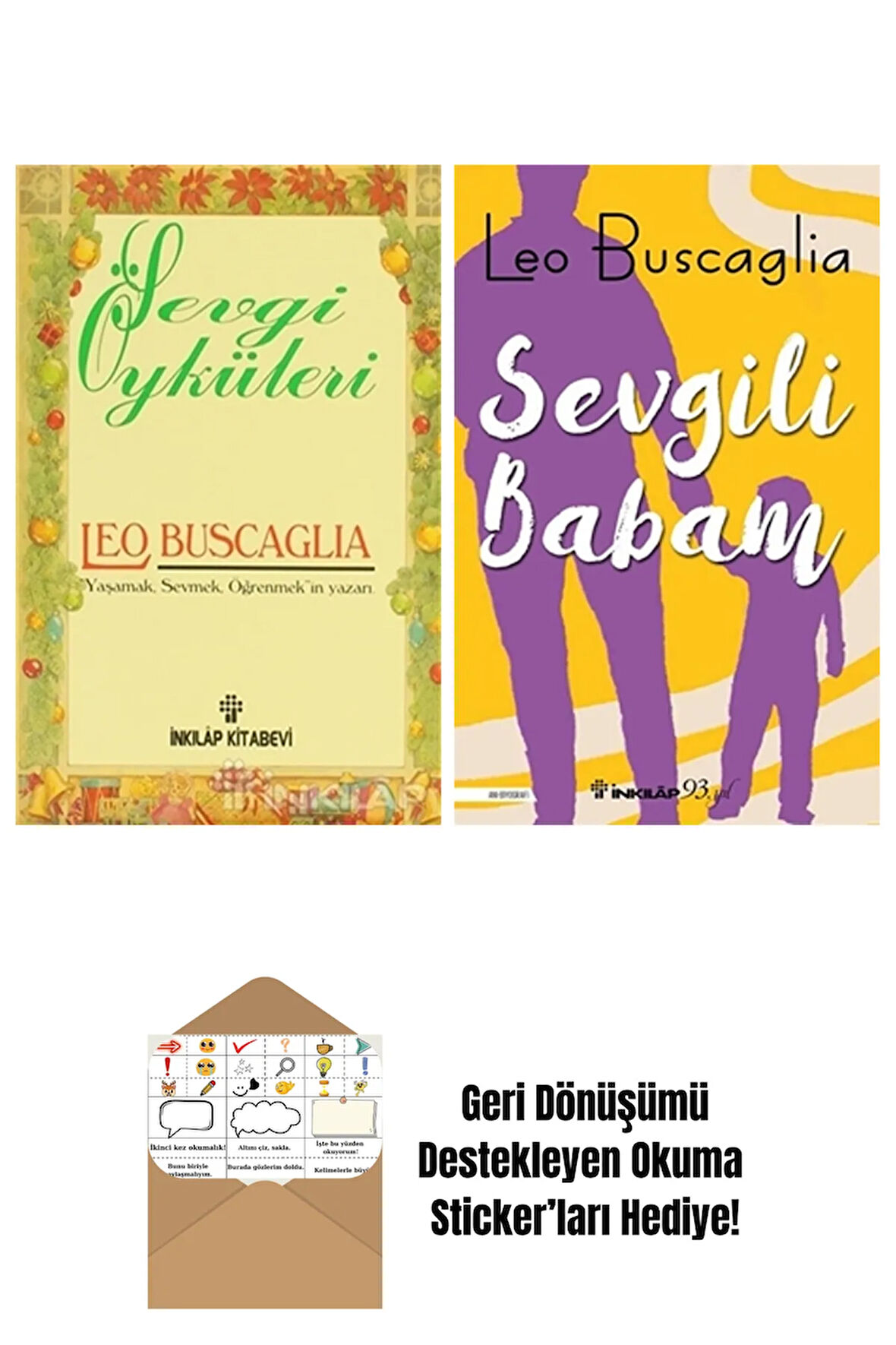 Leo Buscaglia 2 Kitap Seti + Okuma Sticker'ları