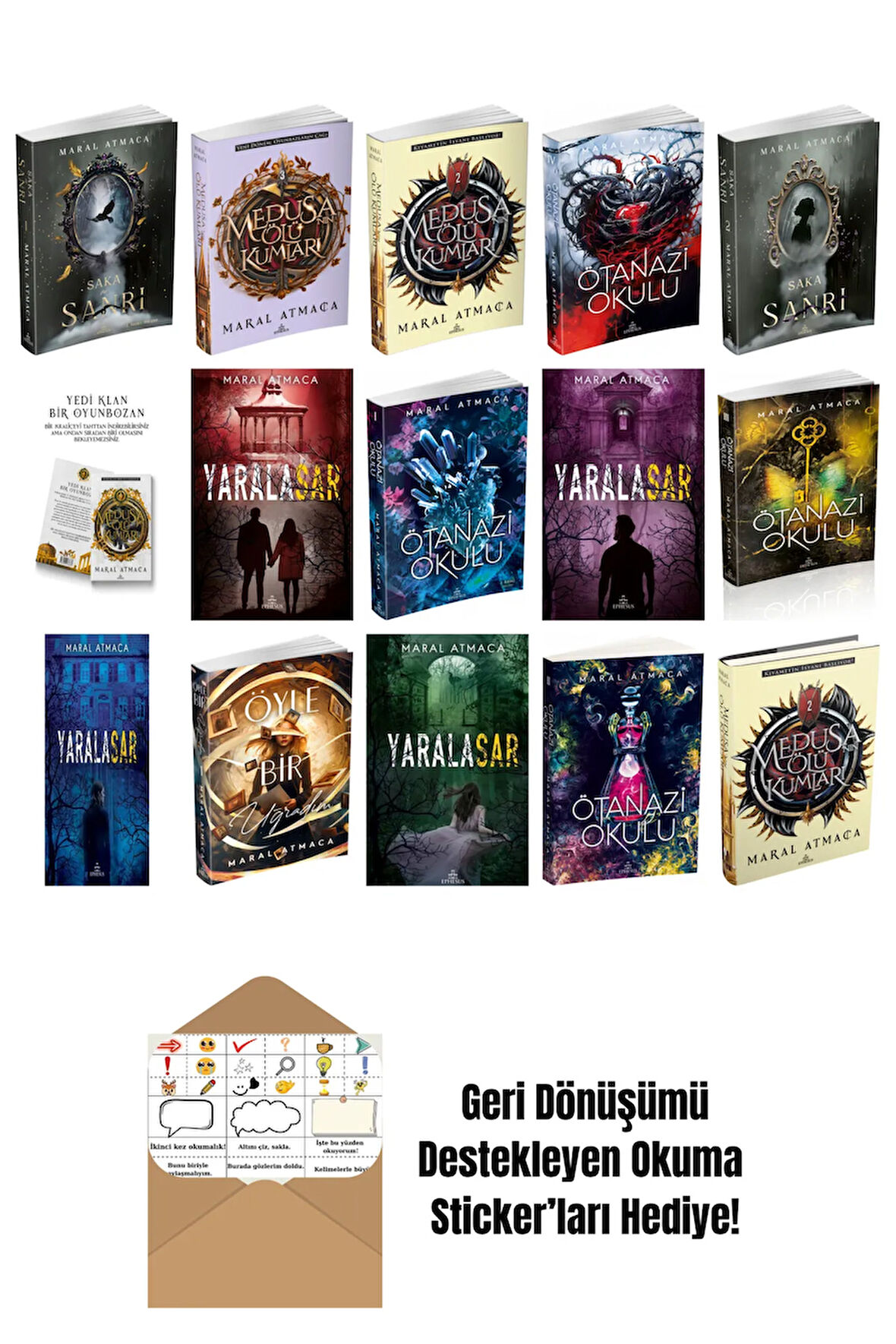 Maral Atmaca 15 Kitap Seti + Okuma Sticker'ları