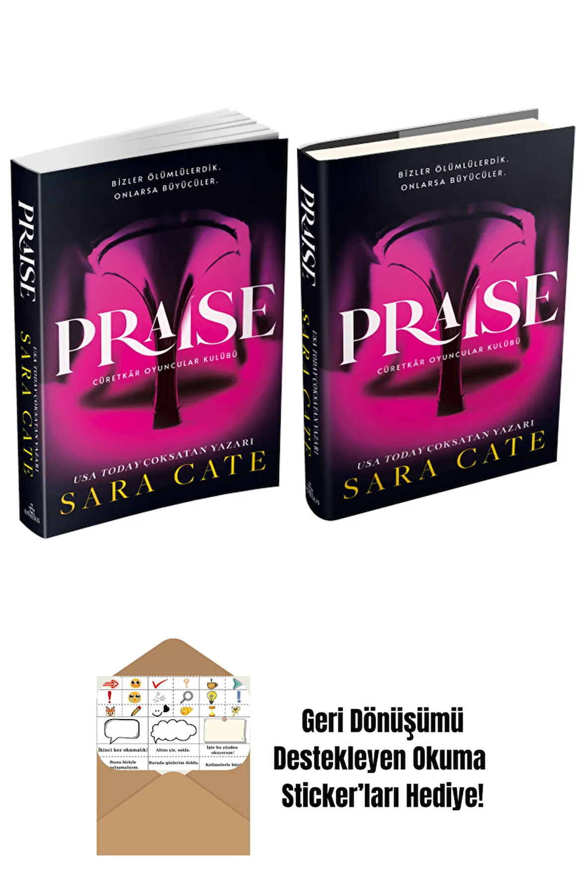 Sara Cate 2 Kitap Seti + Okuma Sticker'ları