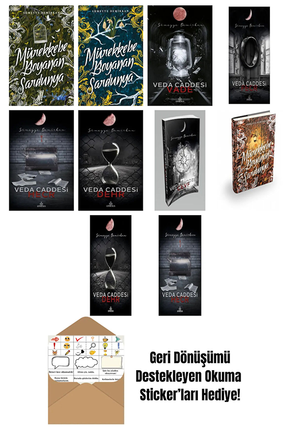 Sümeyye Demirkan 10 Kitap Seti + Okuma Sticker'ları