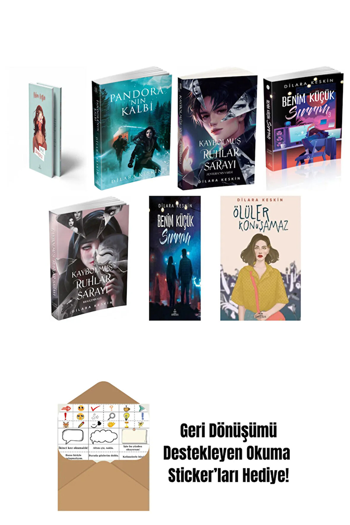 Dilara Keskin 7 Kitap Seti + Okuma Sticker'ları
