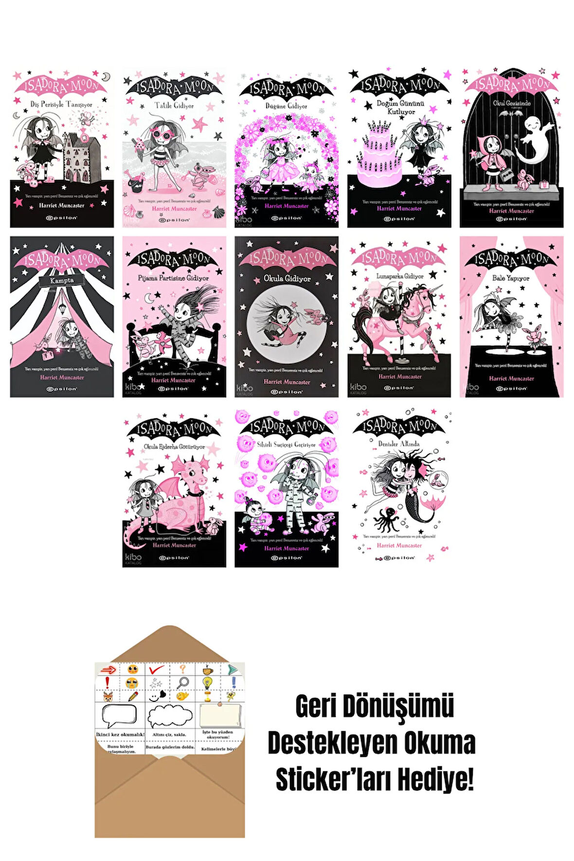 Harriet Muncaster 13 Kitap Seti + Okuma Sticker'ları